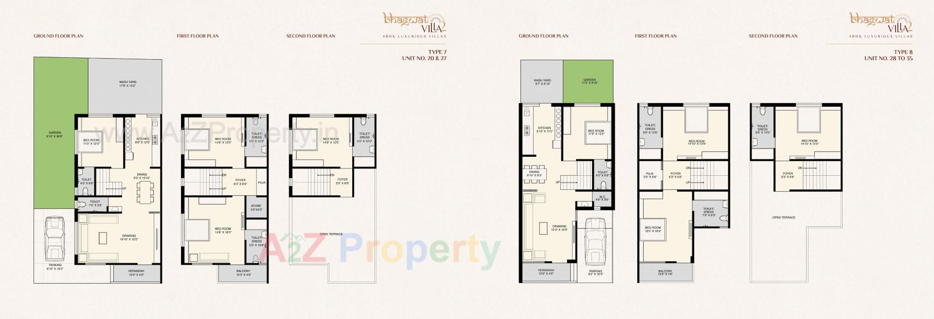Layout of real estate project Bhagwat Villa located at Vatva, Ahmedabad, Gujarat