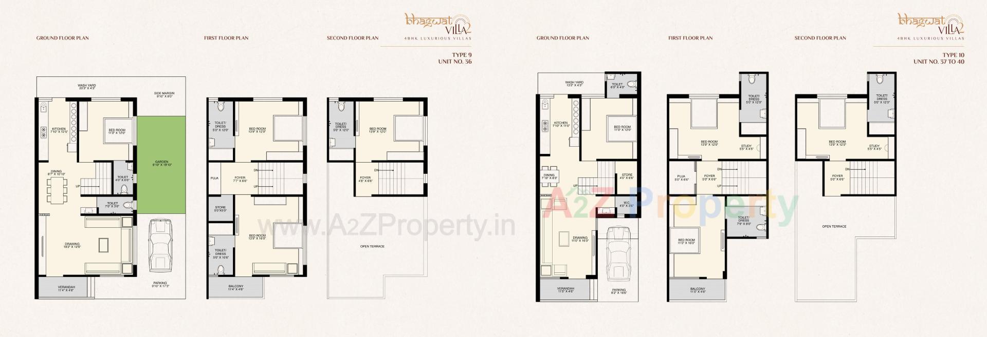 Layout of real estate project Bhagwat Villa located at Vatva, Ahmedabad, Gujarat