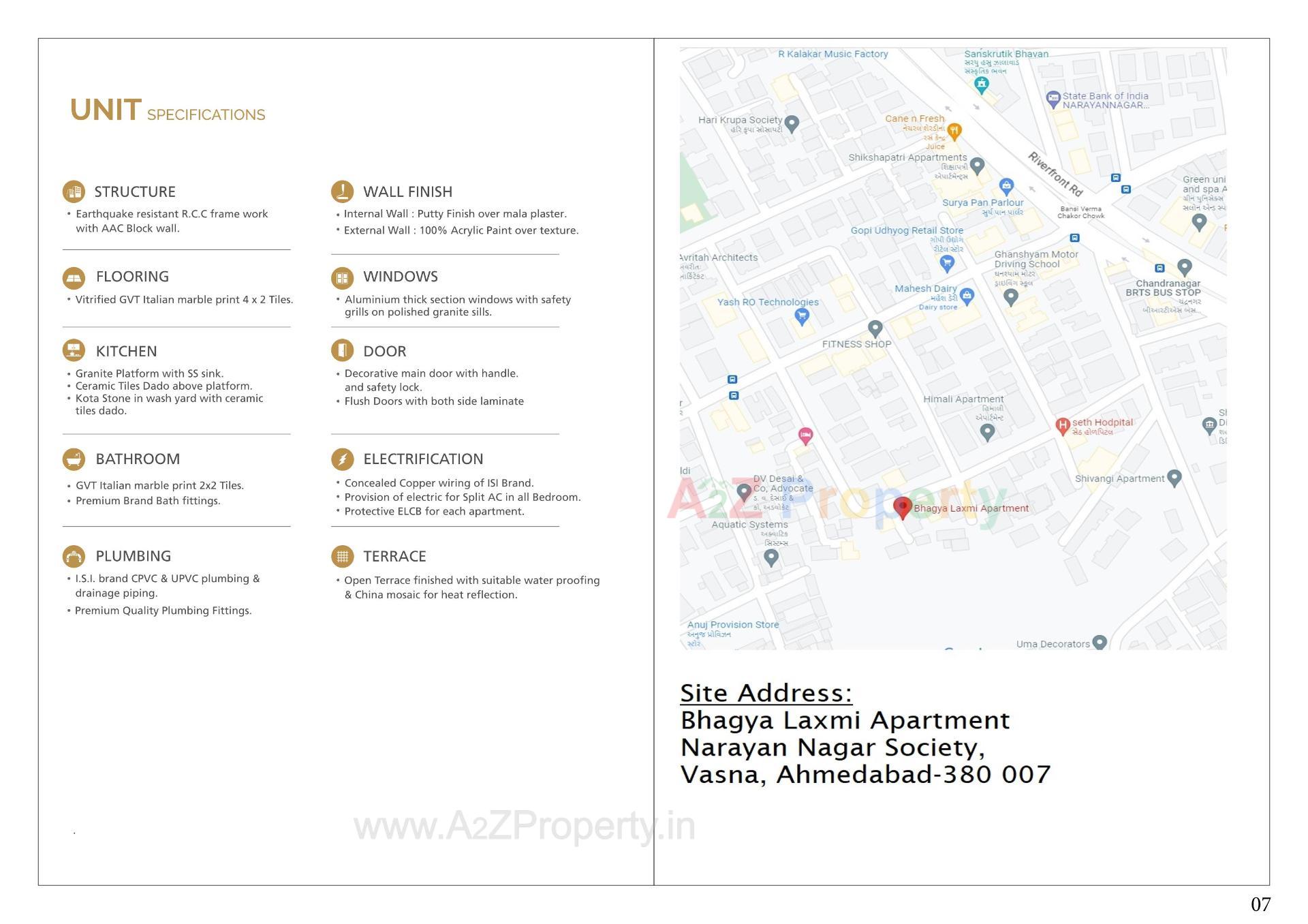  of real estate project Bhagyalaxmi Apartment located at Vasna, Ahmedabad, Gujarat