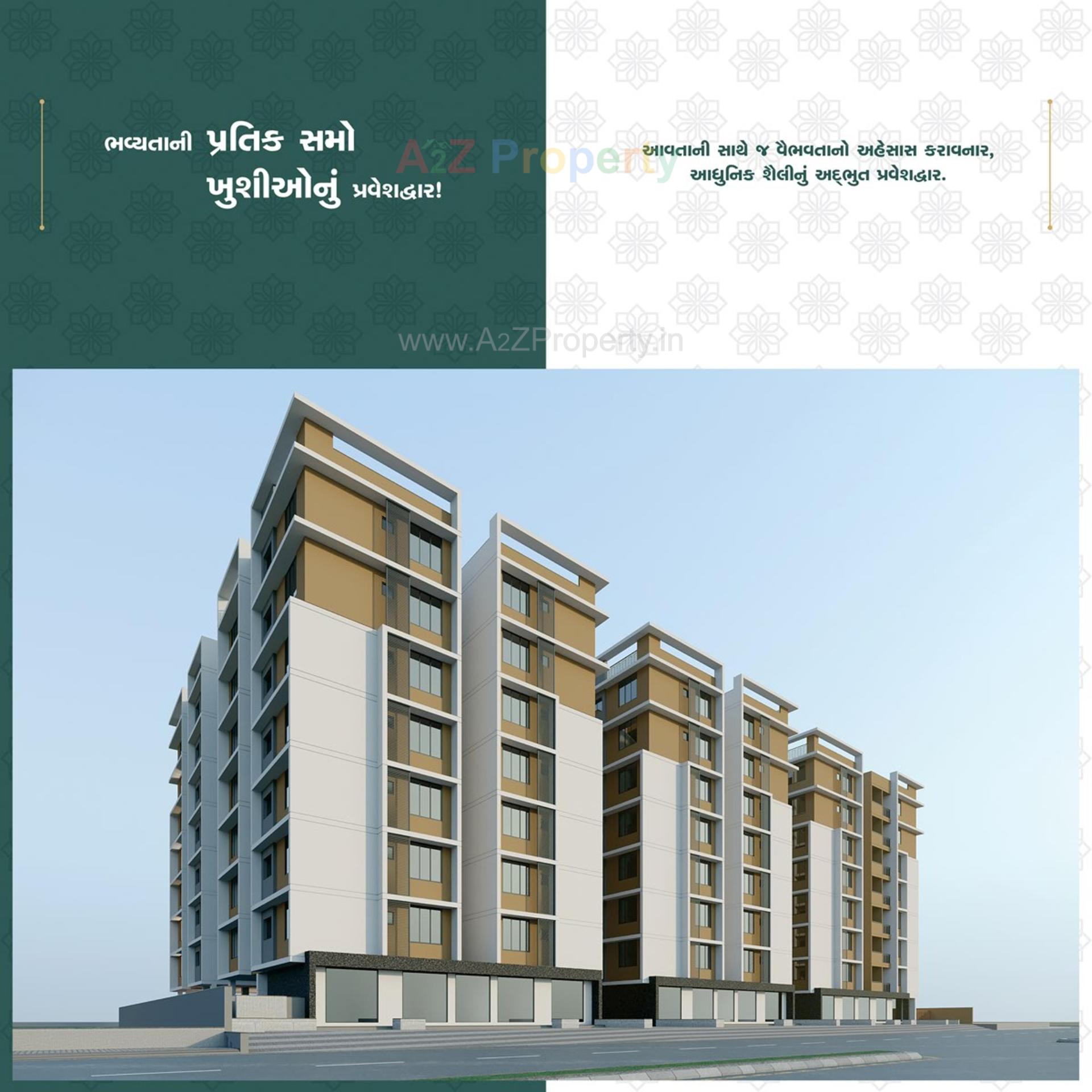 3D Elevation of real estate project Bhakti Elegance located at Naroda, Ahmedabad, Gujarat