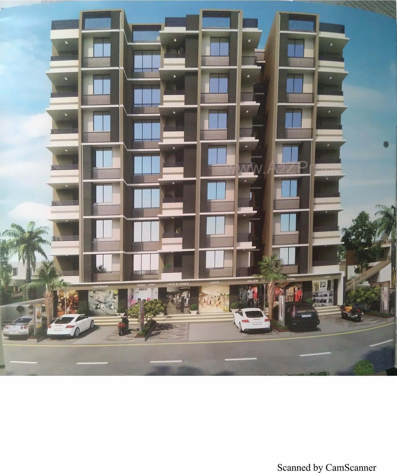 3D Elevation of real estate project Bhaktikunj Heights located at Nikol, Ahmedabad, Gujarat