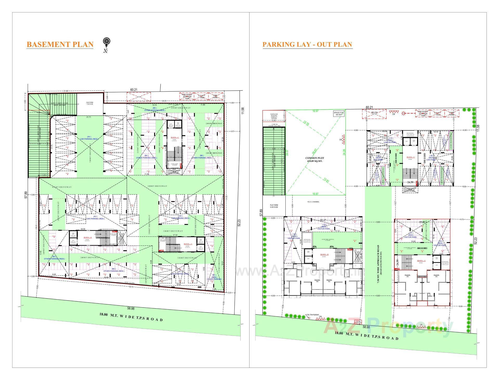 Layout of real estate project Bhaktikunj Heritage located at Nikol, Ahmedabad, Gujarat
