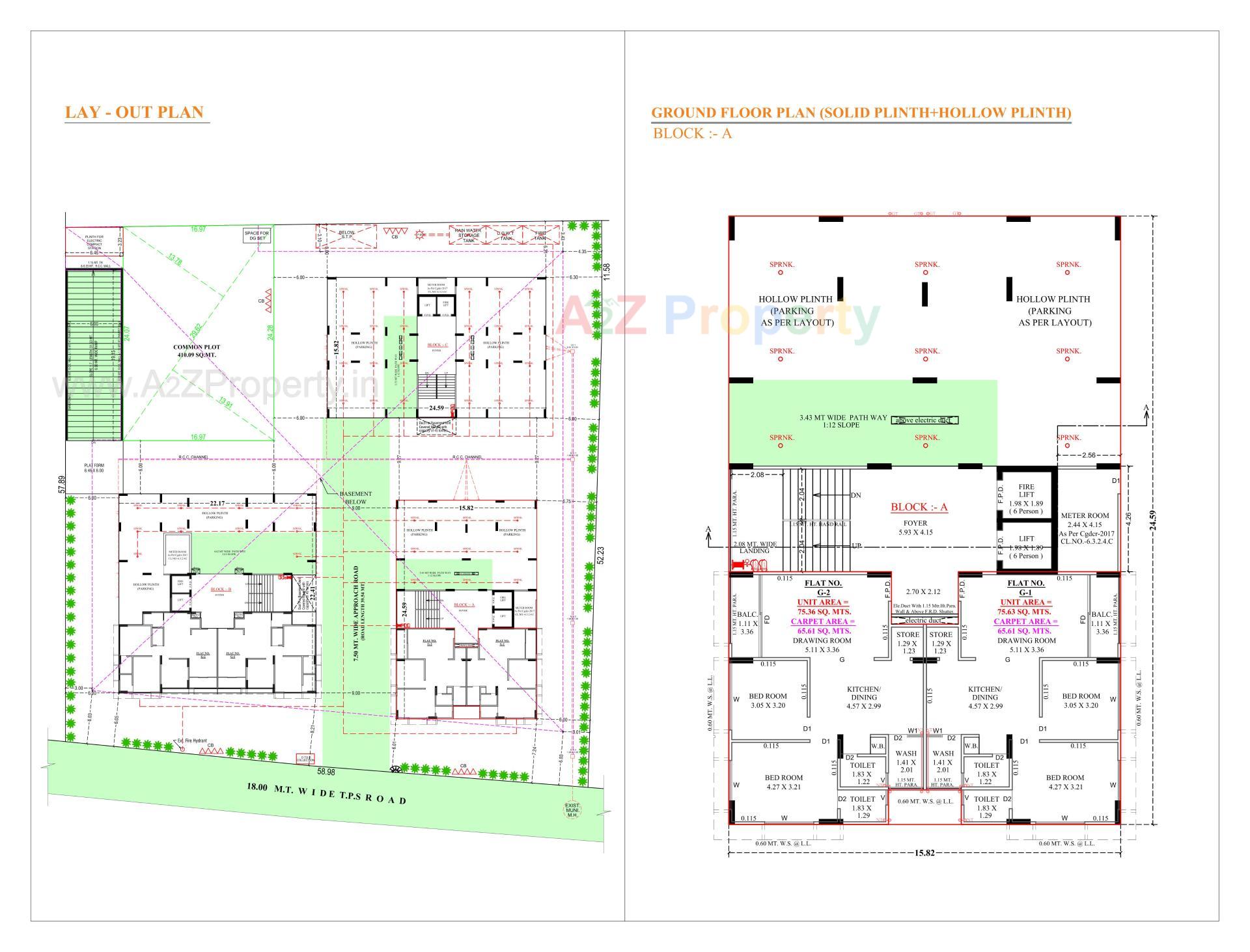 Layout of real estate project Bhaktikunj Heritage located at Nikol, Ahmedabad, Gujarat