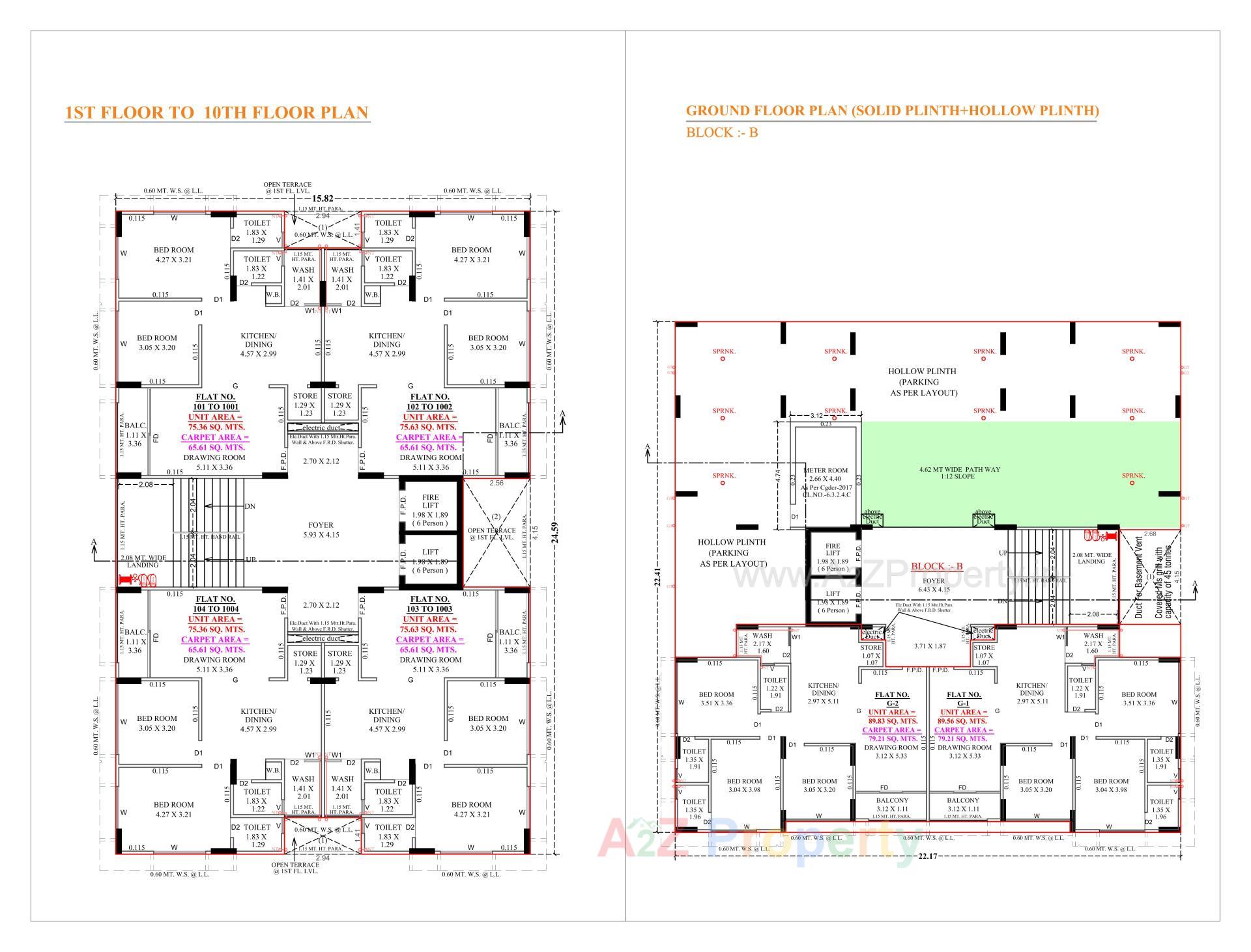 Layout of real estate project Bhaktikunj Heritage located at Nikol, Ahmedabad, Gujarat