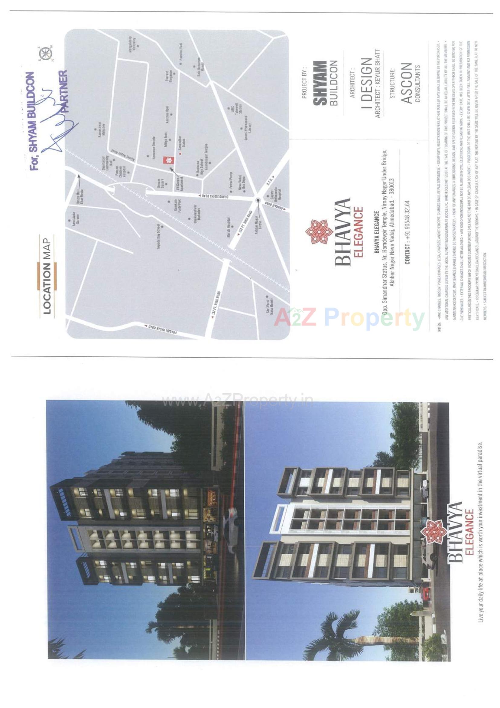  of real estate project Bhavya Elegance located at Vadaj, Ahmedabad, Gujarat