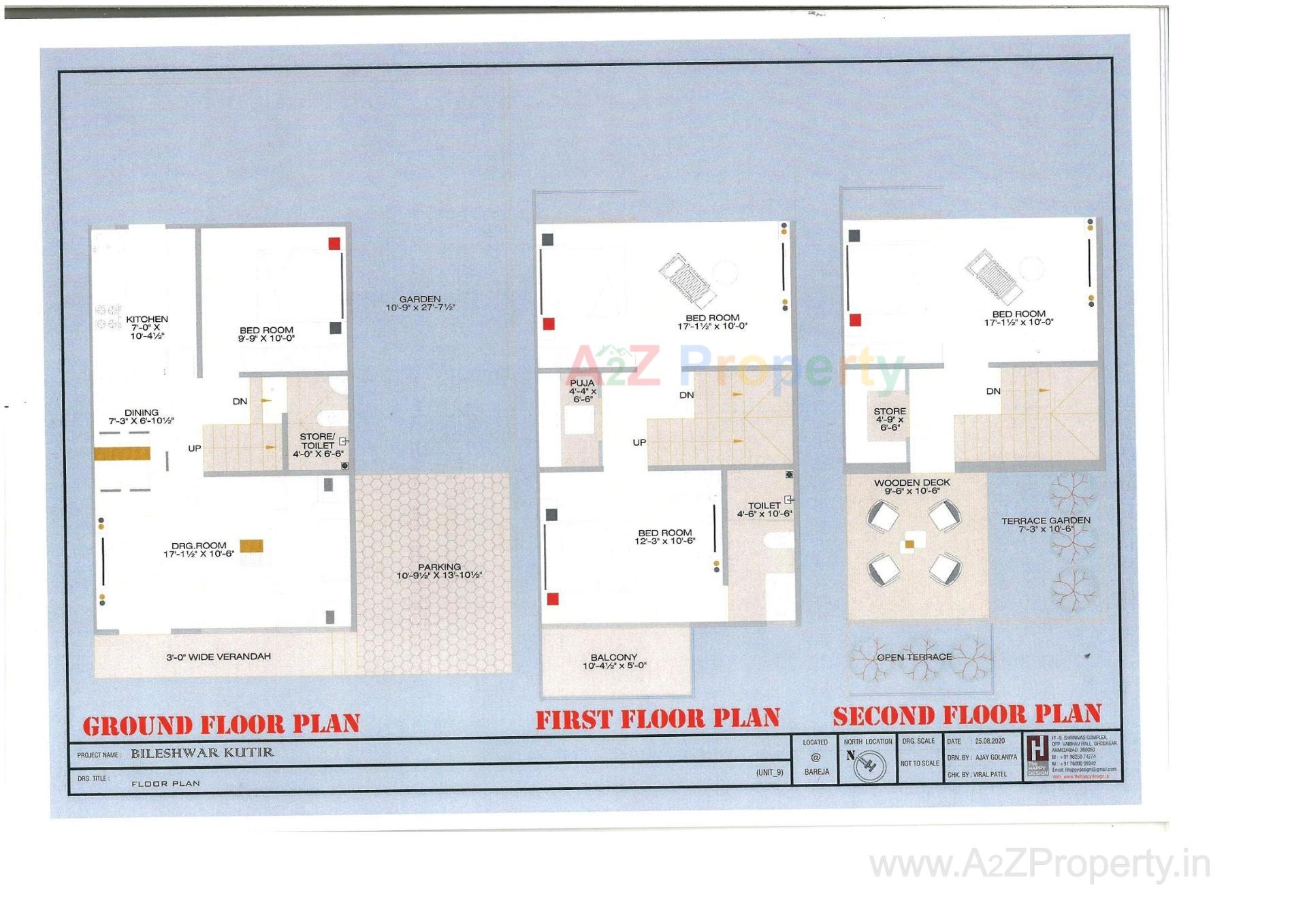 Layout of real estate project Bileshwar Kutir located at Bareja, Ahmedabad, Gujarat