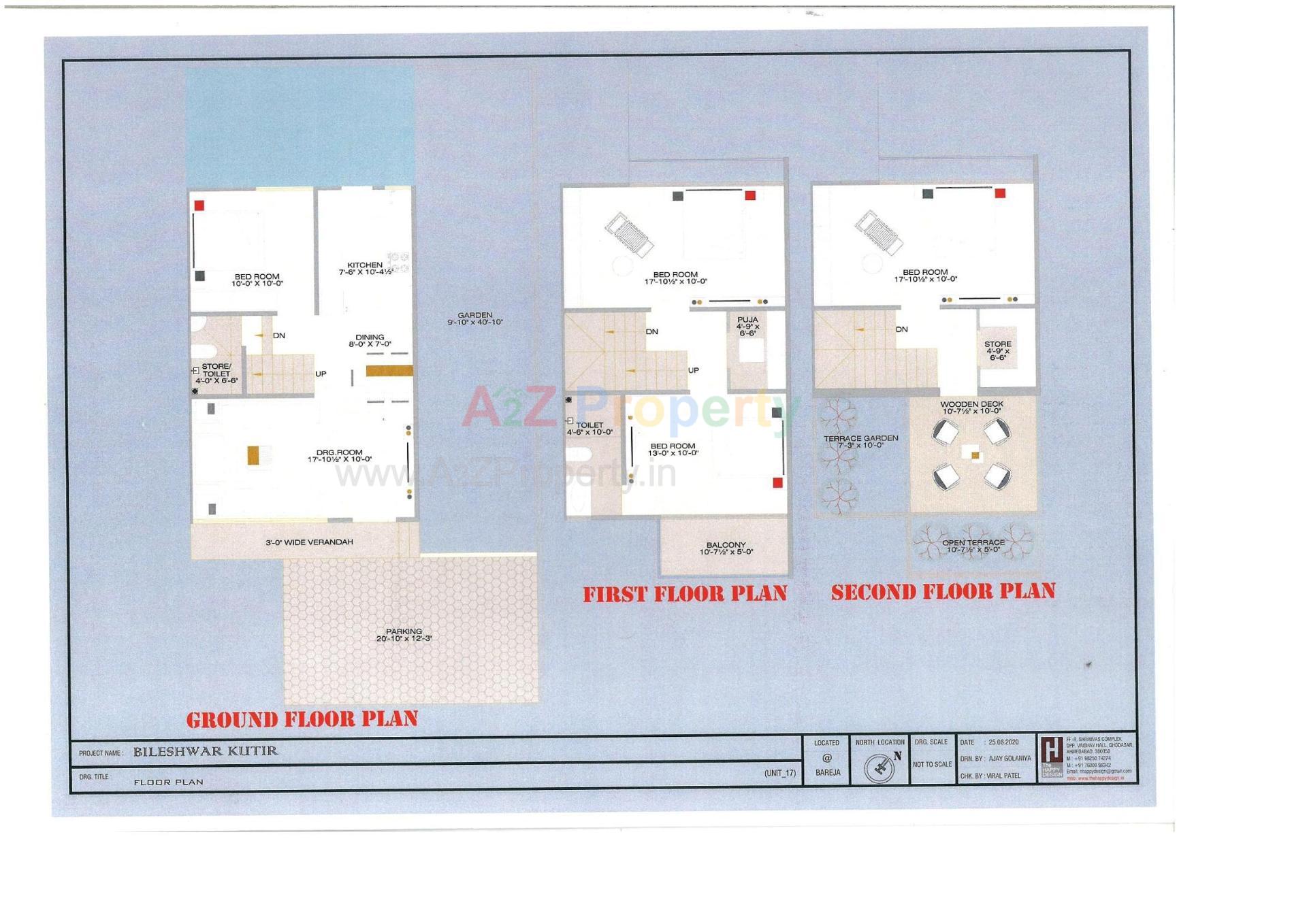 Layout of real estate project Bileshwar Kutir located at Bareja, Ahmedabad, Gujarat