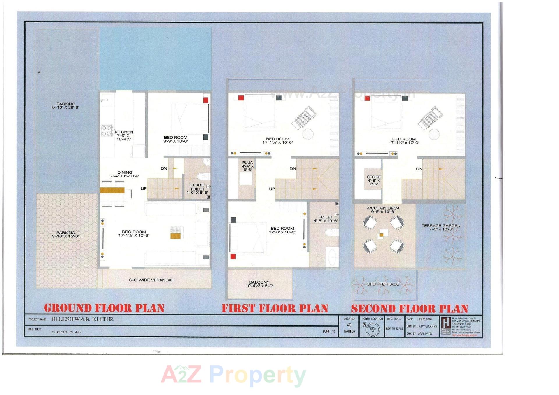 Layout of real estate project Bileshwar Kutir located at Bareja, Ahmedabad, Gujarat