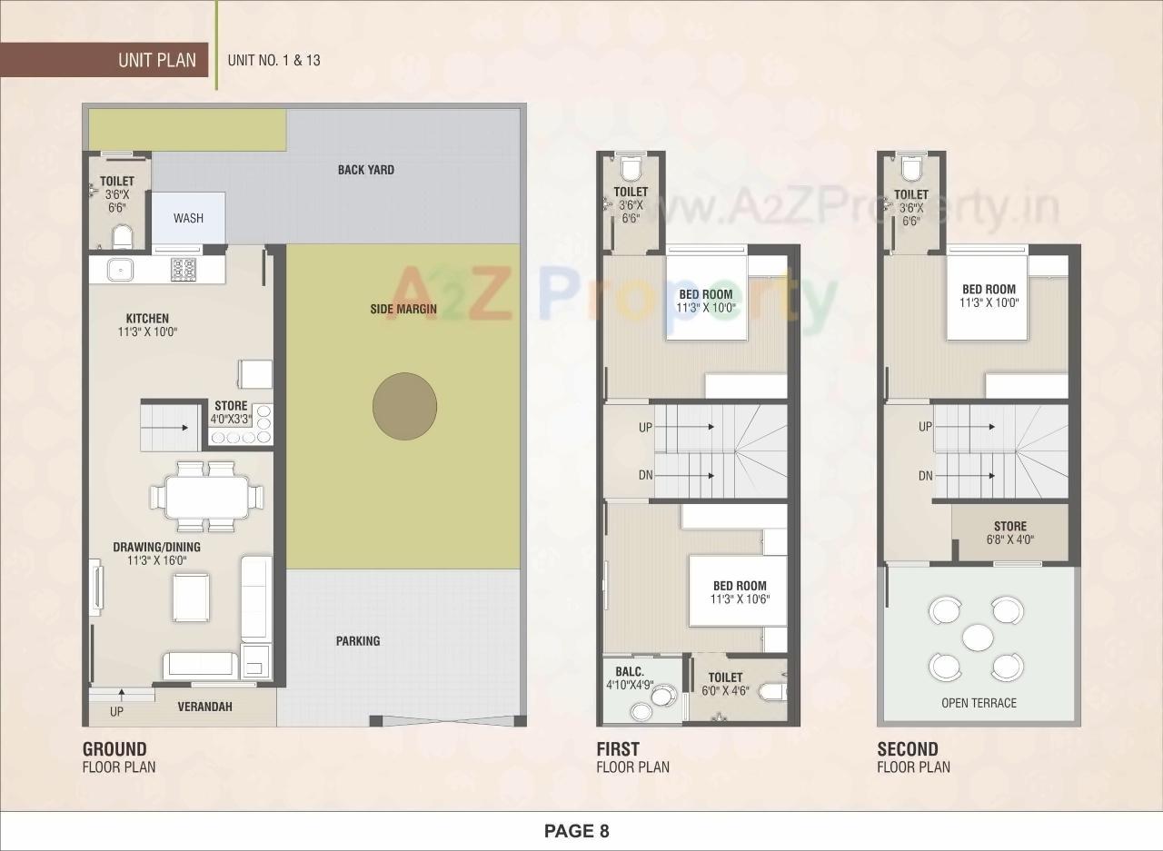 Layout of real estate project Bileshwar Residency located at Bareja, Ahmedabad, Gujarat