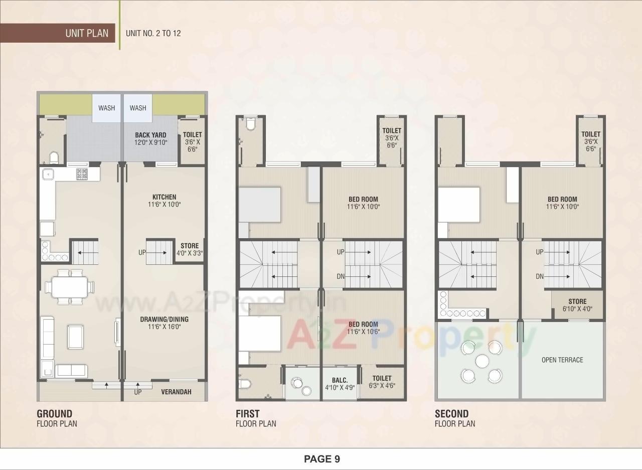 Layout of real estate project Bileshwar Residency located at Bareja, Ahmedabad, Gujarat