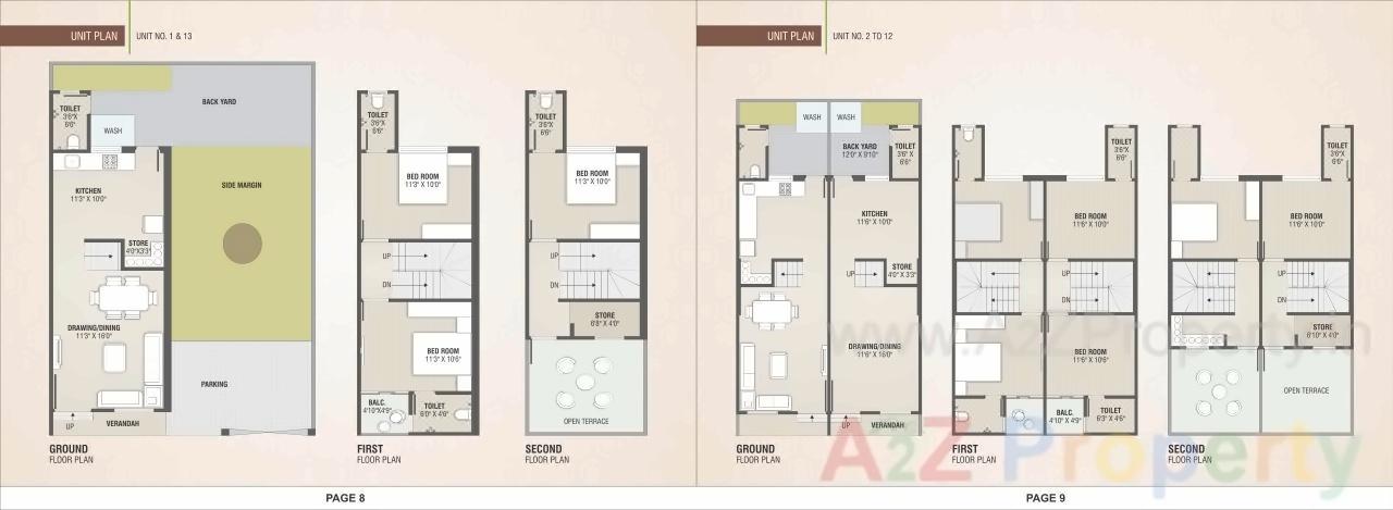 Layout of real estate project Bileshwar Residency located at Bareja, Ahmedabad, Gujarat