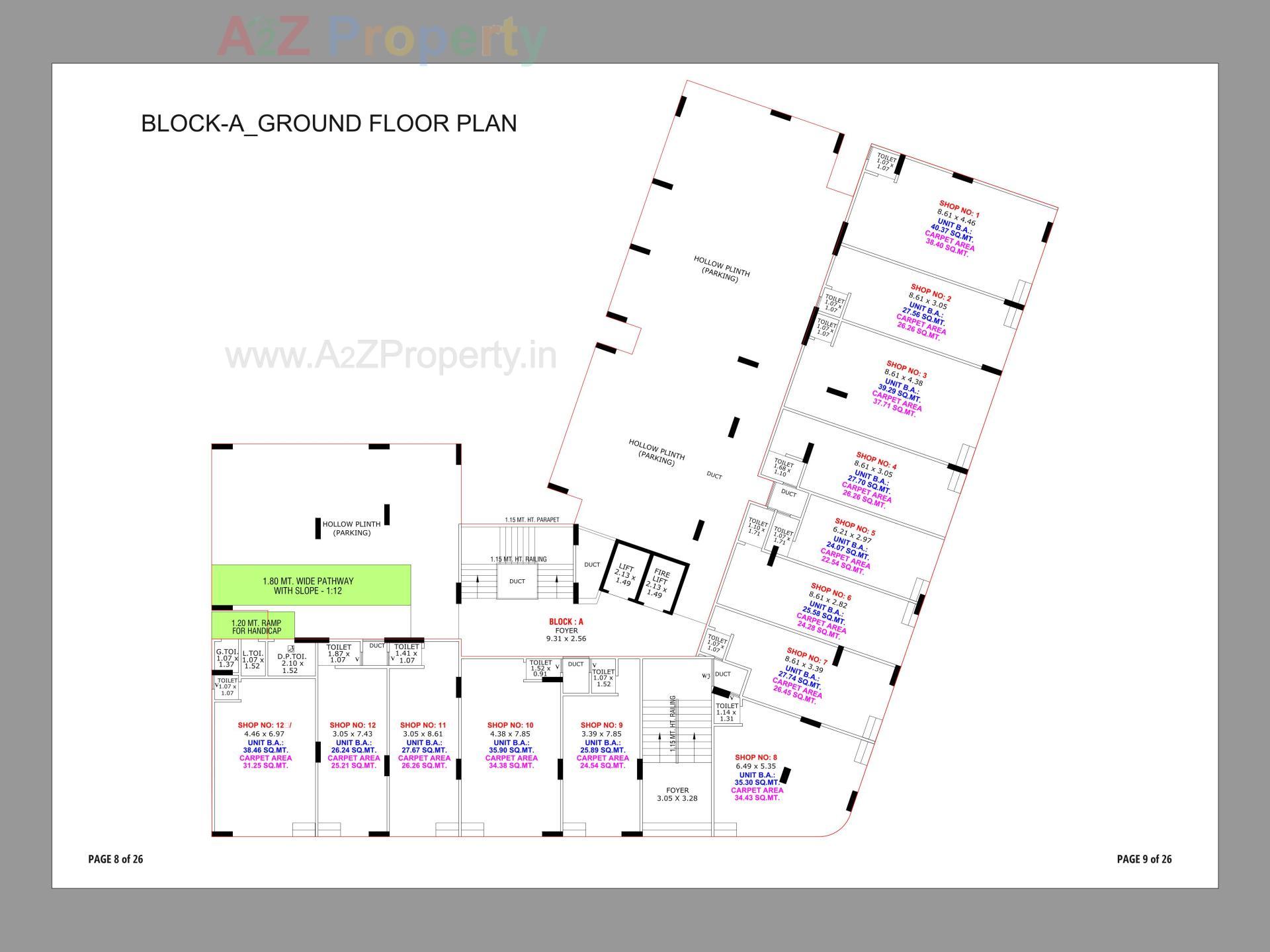 Layout of real estate project Bileshwar Villa   Heights located at Bareja, Ahmedabad, Gujarat