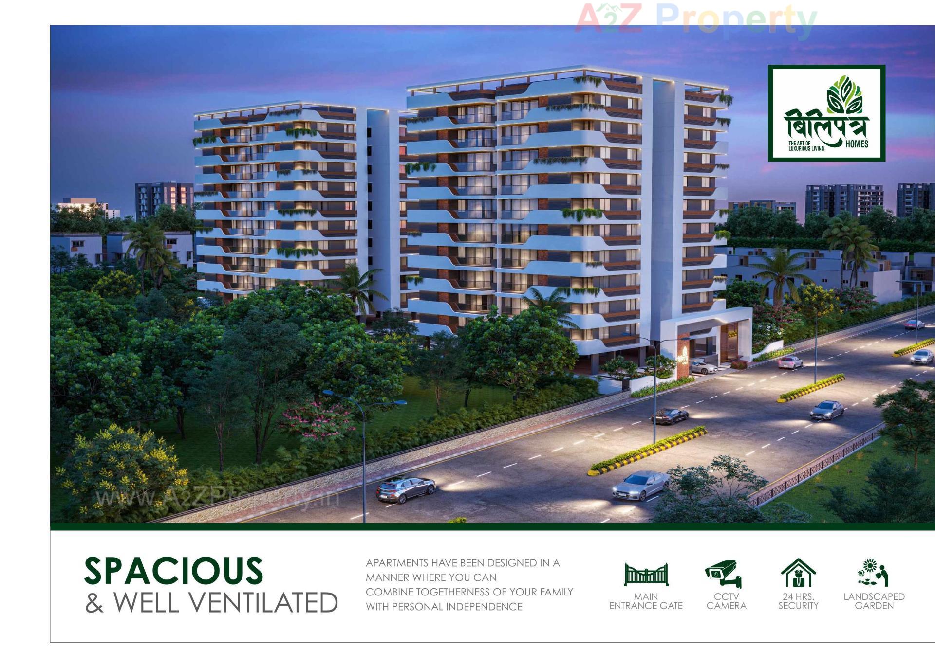 3D Elevation of real estate project Bilipatra Homes located at Nikol, Ahmedabad, Gujarat