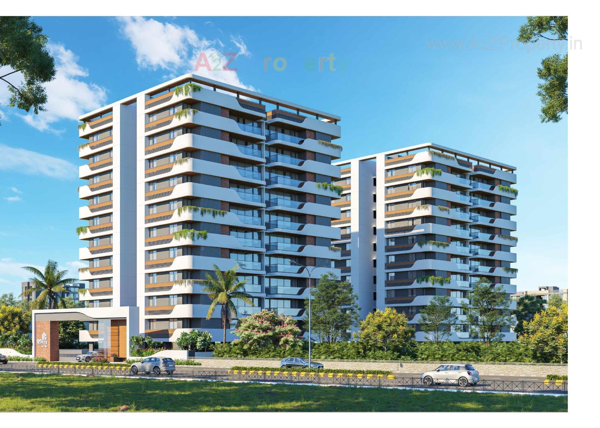 3D Elevation of real estate project Bilipatra Homes located at Nikol, Ahmedabad, Gujarat