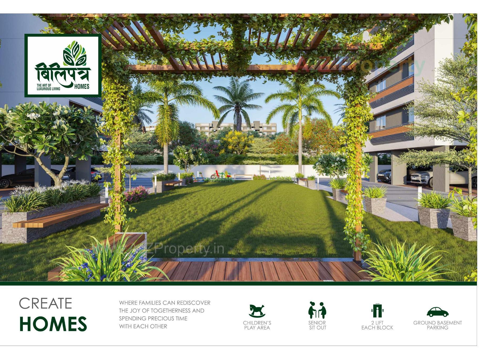 3D Elevation of real estate project Bilipatra Homes located at Nikol, Ahmedabad, Gujarat