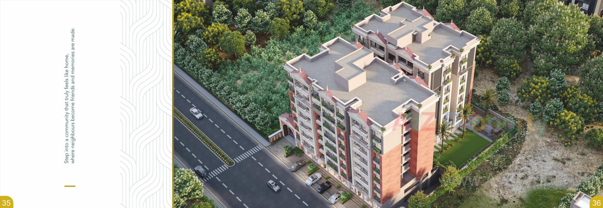 3D Elevation of real estate project Bilipatra located at Vastral, Ahmedabad, Gujarat
