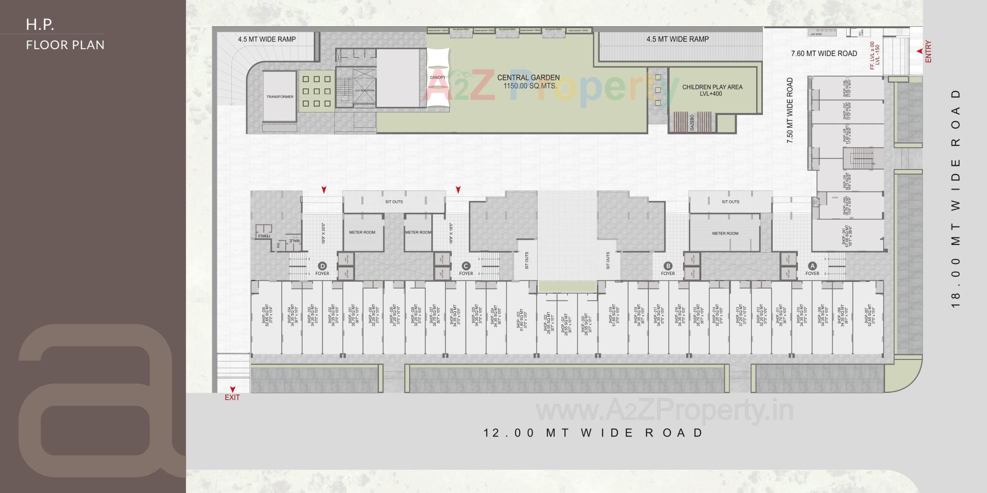 Layout of real estate project Binori Aarna located at Ambali, Ahmedabad, Gujarat