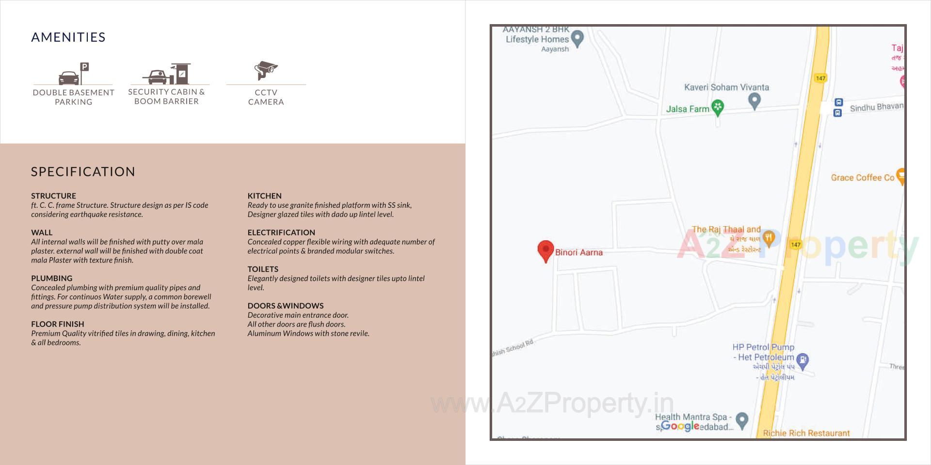  of real estate project Binori Aarna located at Ambali, Ahmedabad, Gujarat