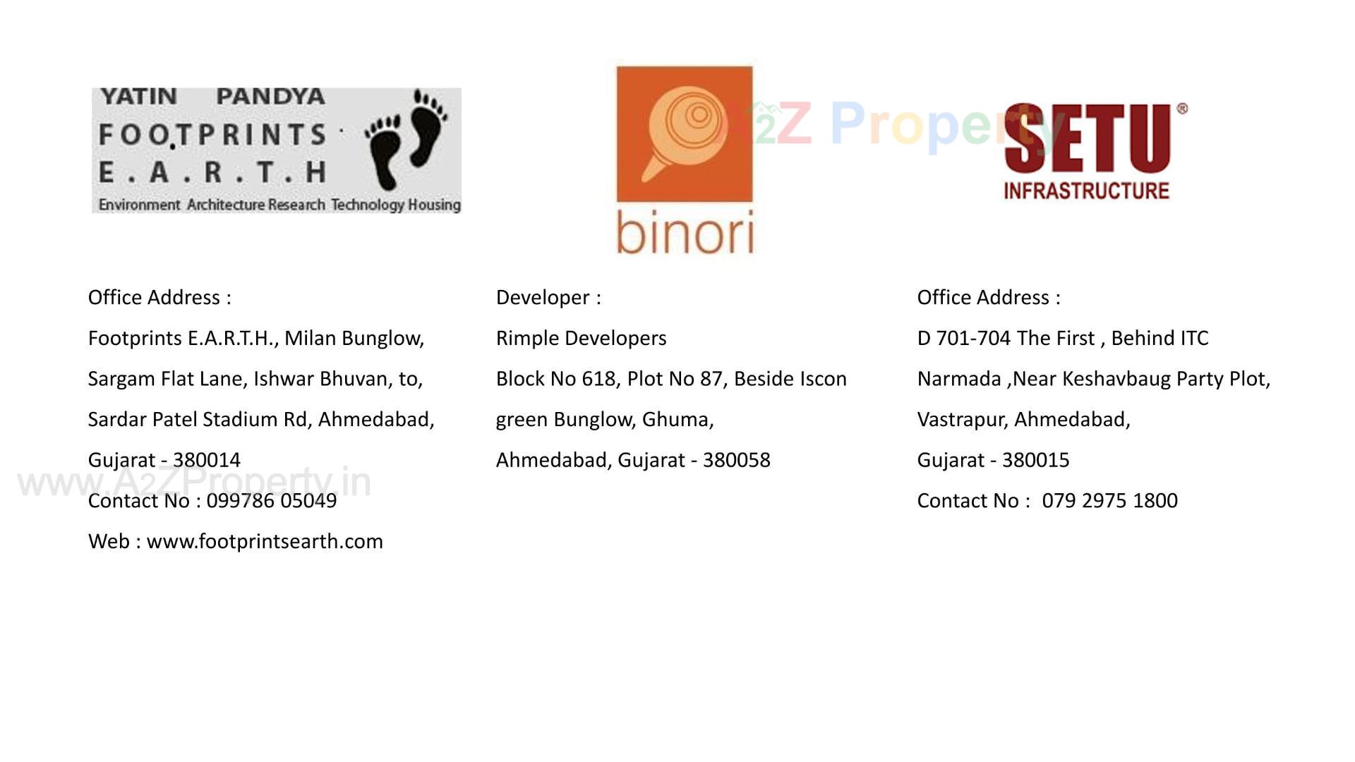  of real estate project Binori Ashiyana located at Ghuma, Ahmedabad, Gujarat