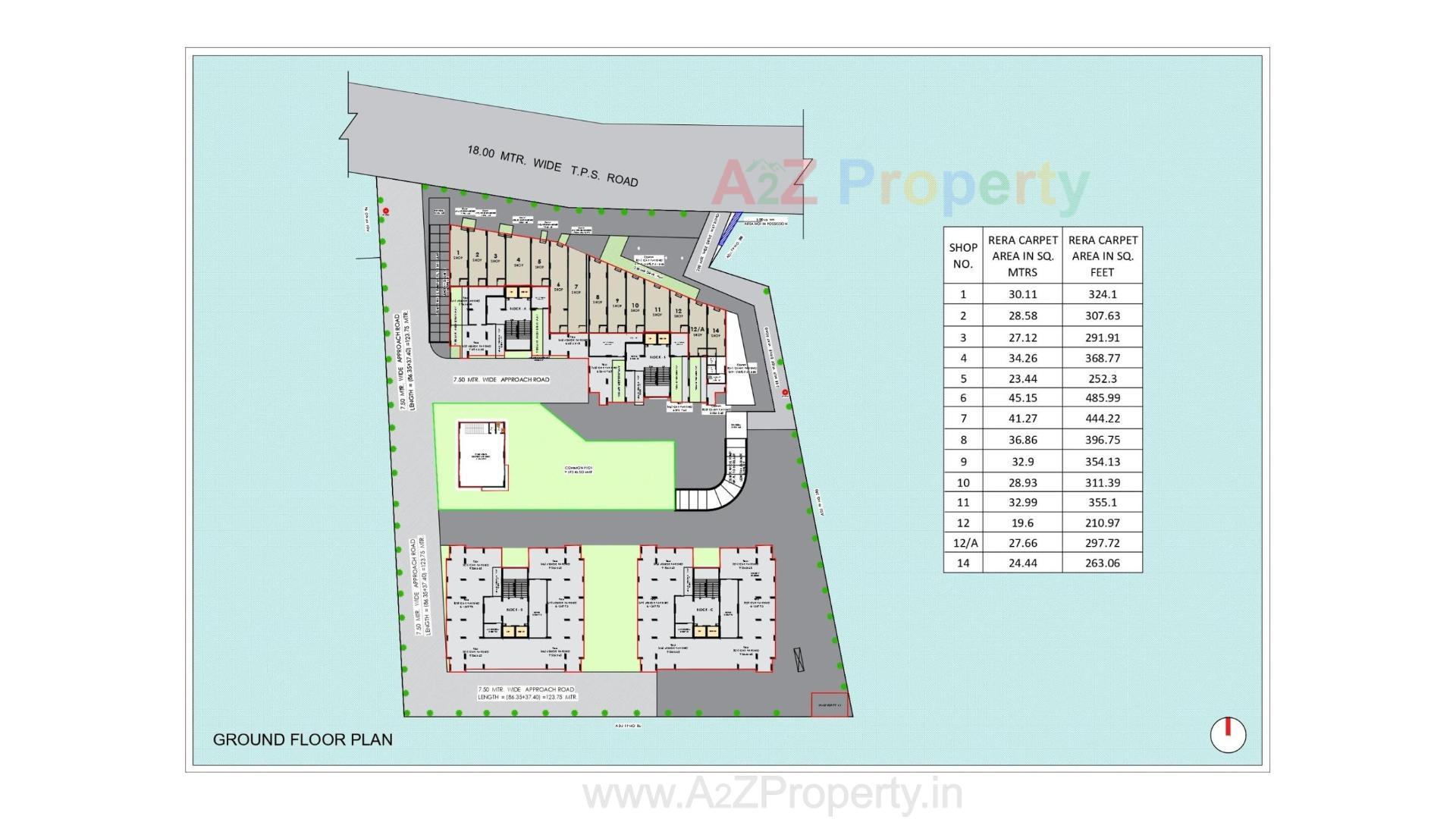 Layout of real estate project Binori Ashiyana located at Ghuma, Ahmedabad, Gujarat