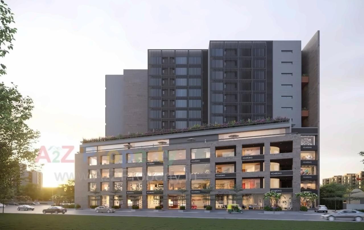 3D Elevation of real estate project Binori B Square located at Bodakdev, Ahmedabad, Gujarat