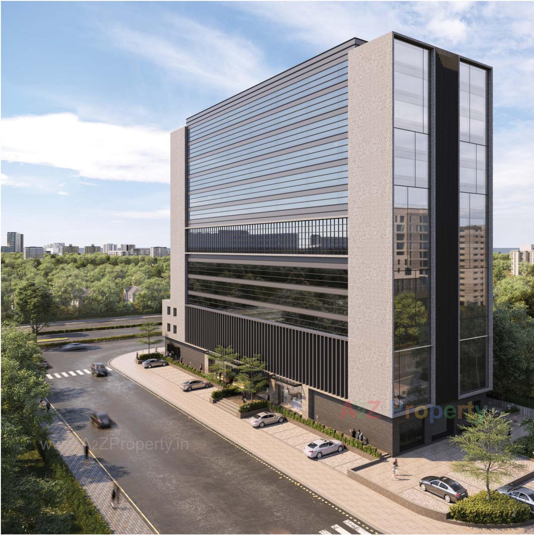 3D Elevation of real estate project Binori Bsquare located at Ambli, Ahmedabad, Gujarat