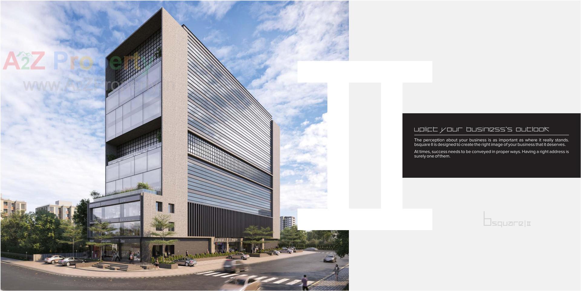 3D Elevation of real estate project Binori Bsquare located at Ambli, Ahmedabad, Gujarat