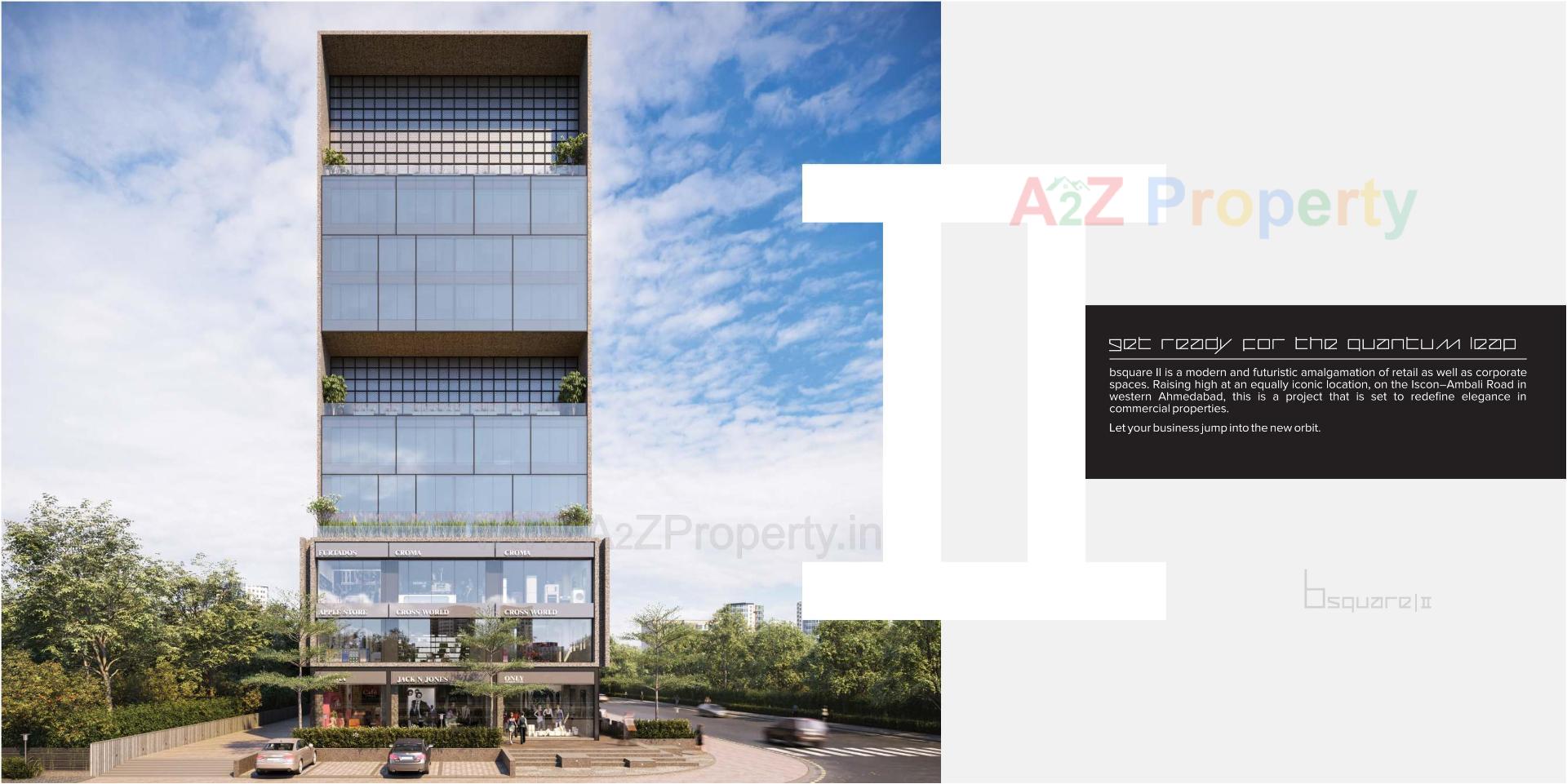 3D Elevation of real estate project Binori Bsquare located at Ambli, Ahmedabad, Gujarat