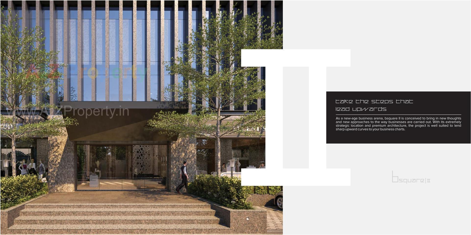 3D Elevation of real estate project Binori Bsquare located at Ambli, Ahmedabad, Gujarat