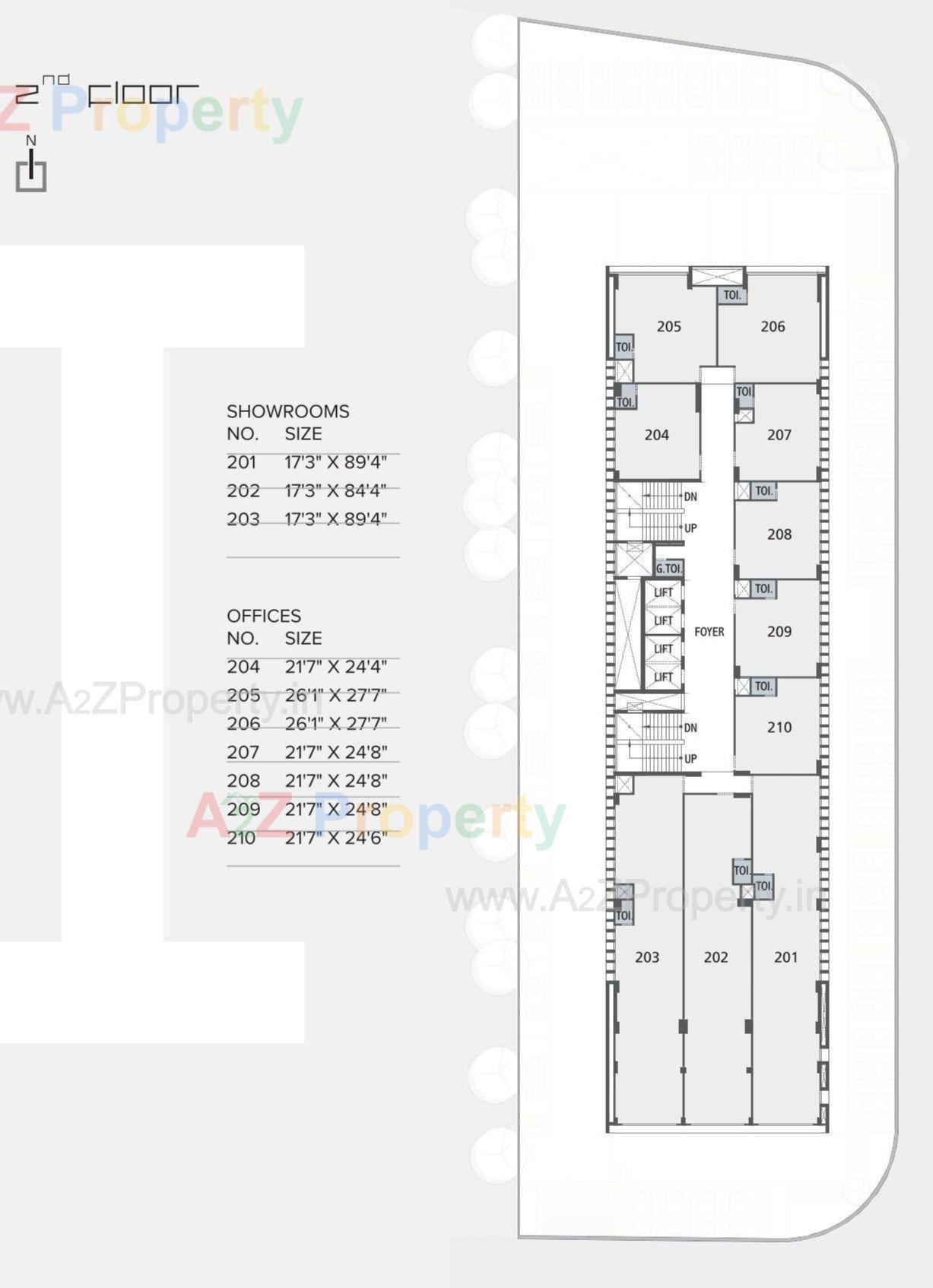 Layout of real estate project Binori Bsquare located at Ambli, Ahmedabad, Gujarat