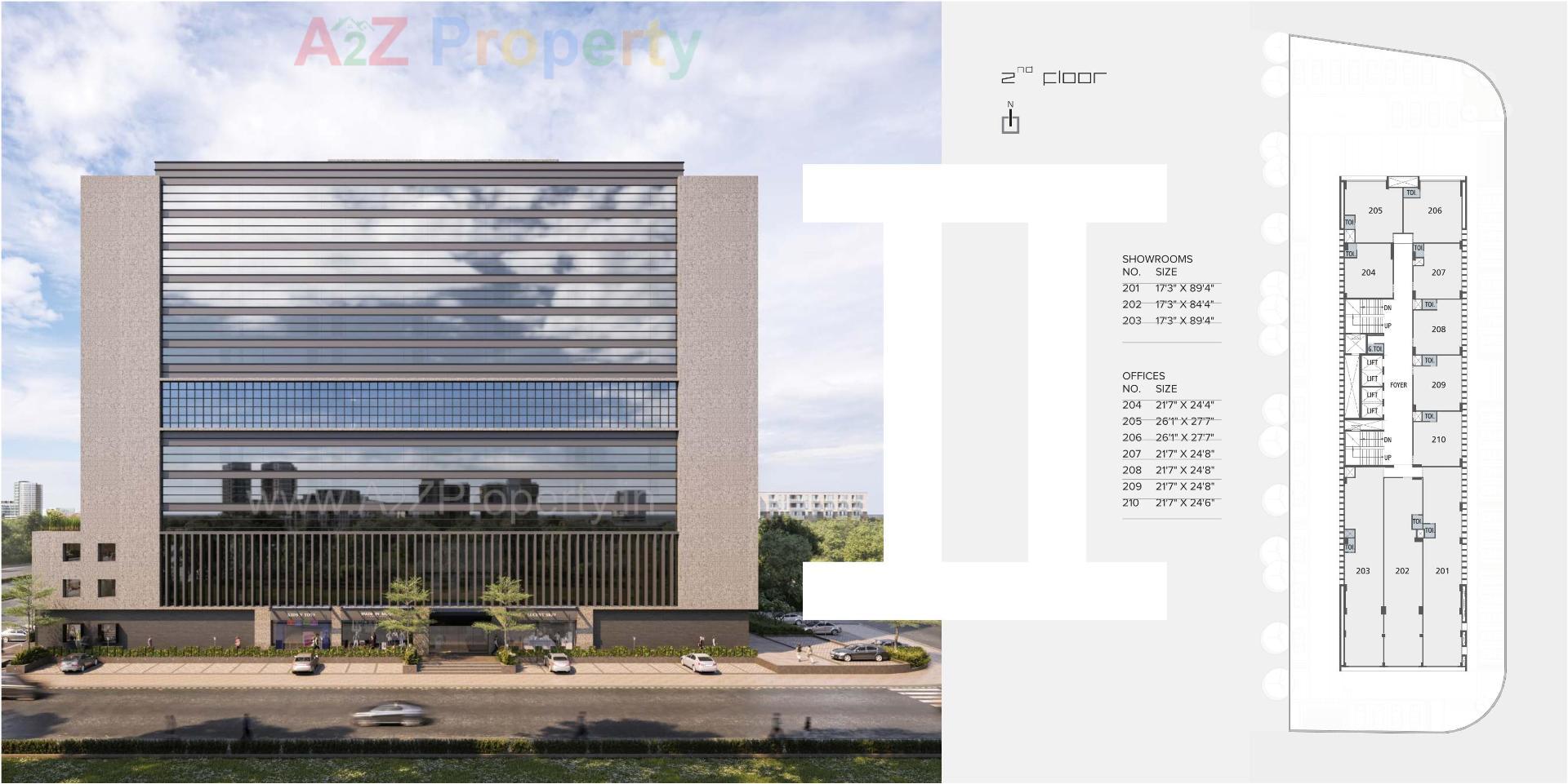 Layout of real estate project Binori Bsquare located at Ambli, Ahmedabad, Gujarat