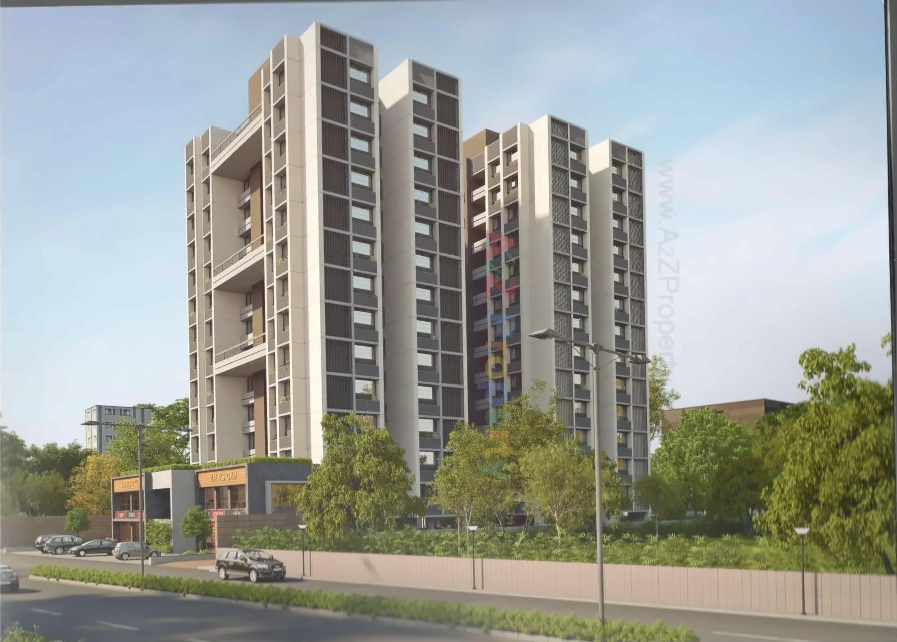 3D Elevation of real estate project Binori Gracia located at Bopal, Ahmedabad, Gujarat