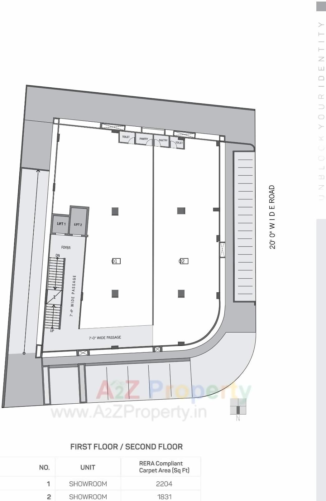 Layout of real estate project Block located at Chadavad, Ahmedabad, Gujarat