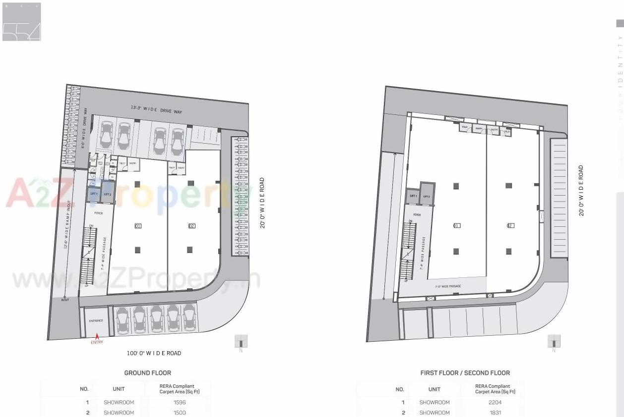Layout of real estate project Block located at Chadavad, Ahmedabad, Gujarat