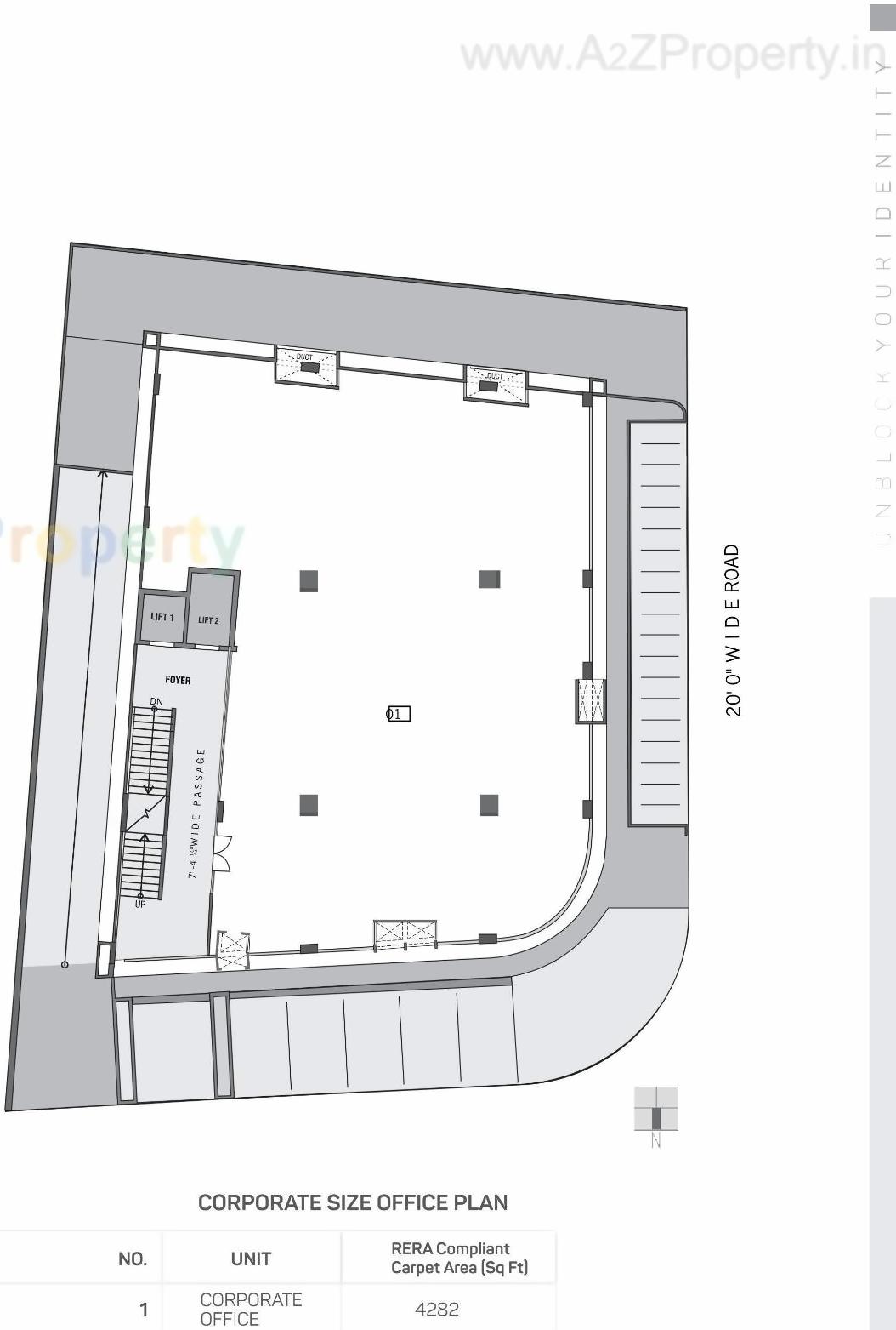 Layout of real estate project Block located at Chadavad, Ahmedabad, Gujarat