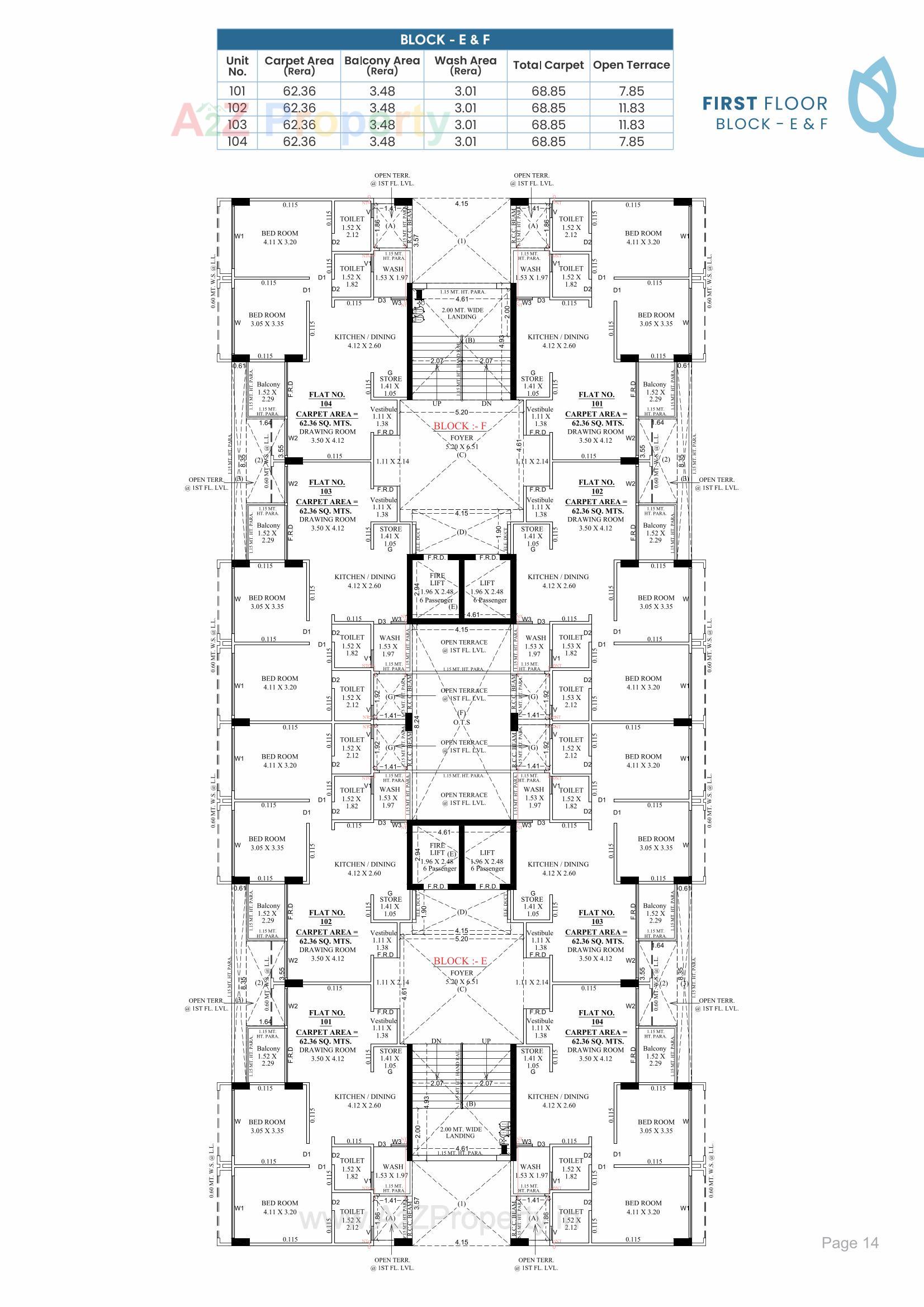 Layout of real estate project Blue Bell located at Jagatpur, Ahmedabad, Gujarat