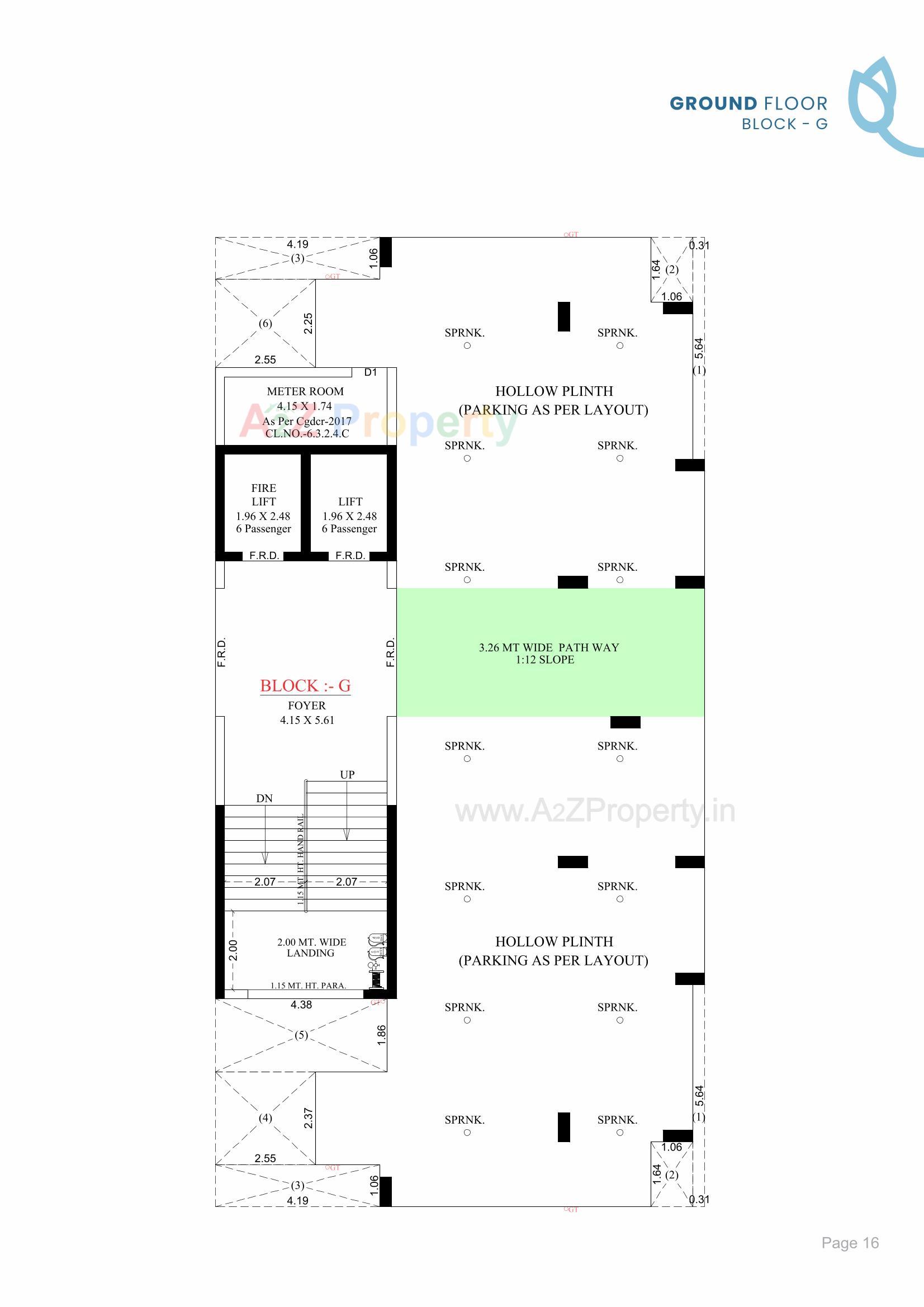 Layout of real estate project Blue Bell located at Jagatpur, Ahmedabad, Gujarat
