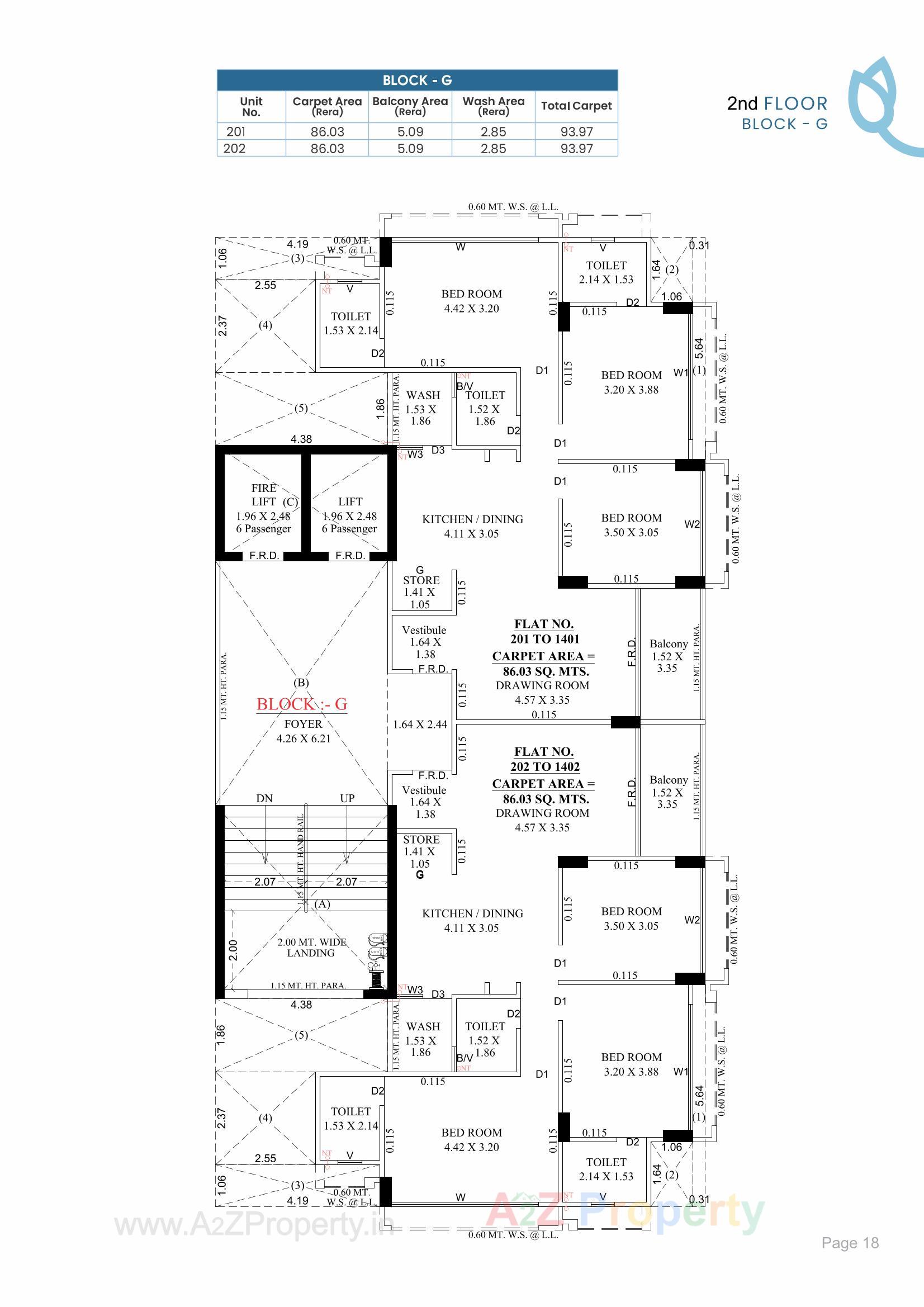 Layout of real estate project Blue Bell located at Jagatpur, Ahmedabad, Gujarat
