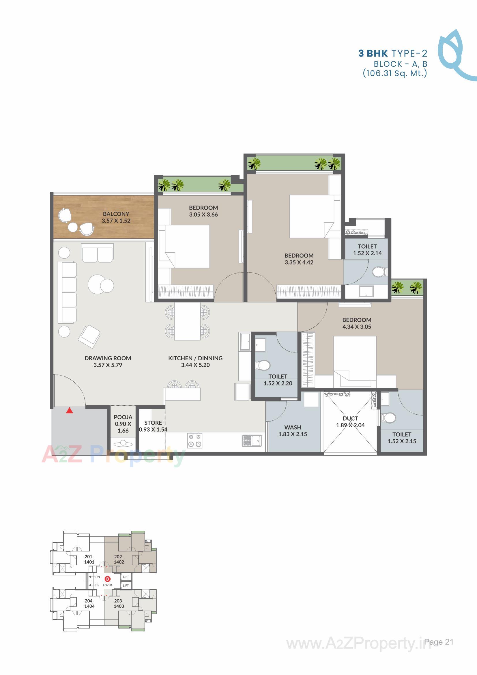 Layout of real estate project Blue Bell located at Jagatpur, Ahmedabad, Gujarat