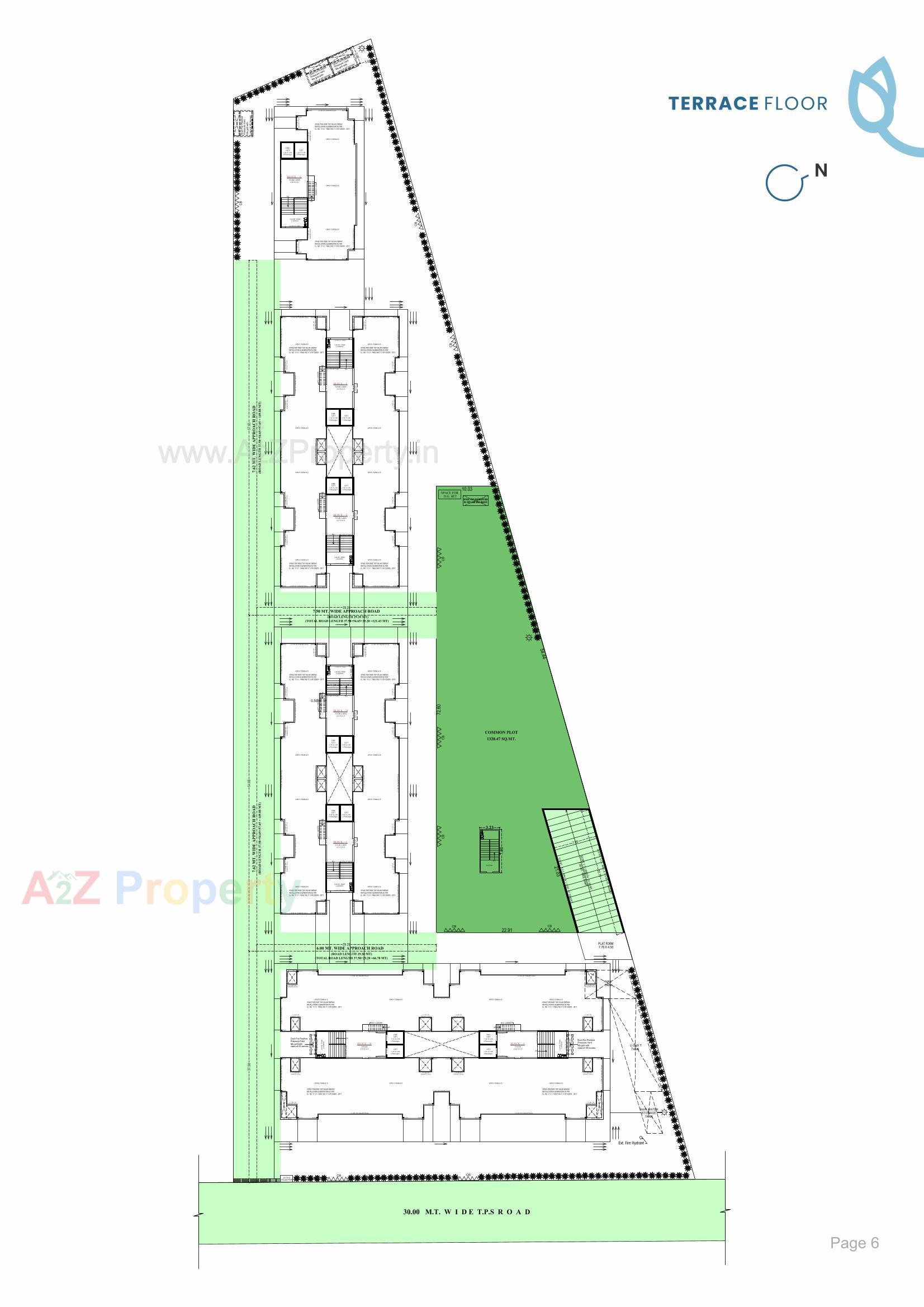 Layout of real estate project Blue Bell located at Jagatpur, Ahmedabad, Gujarat