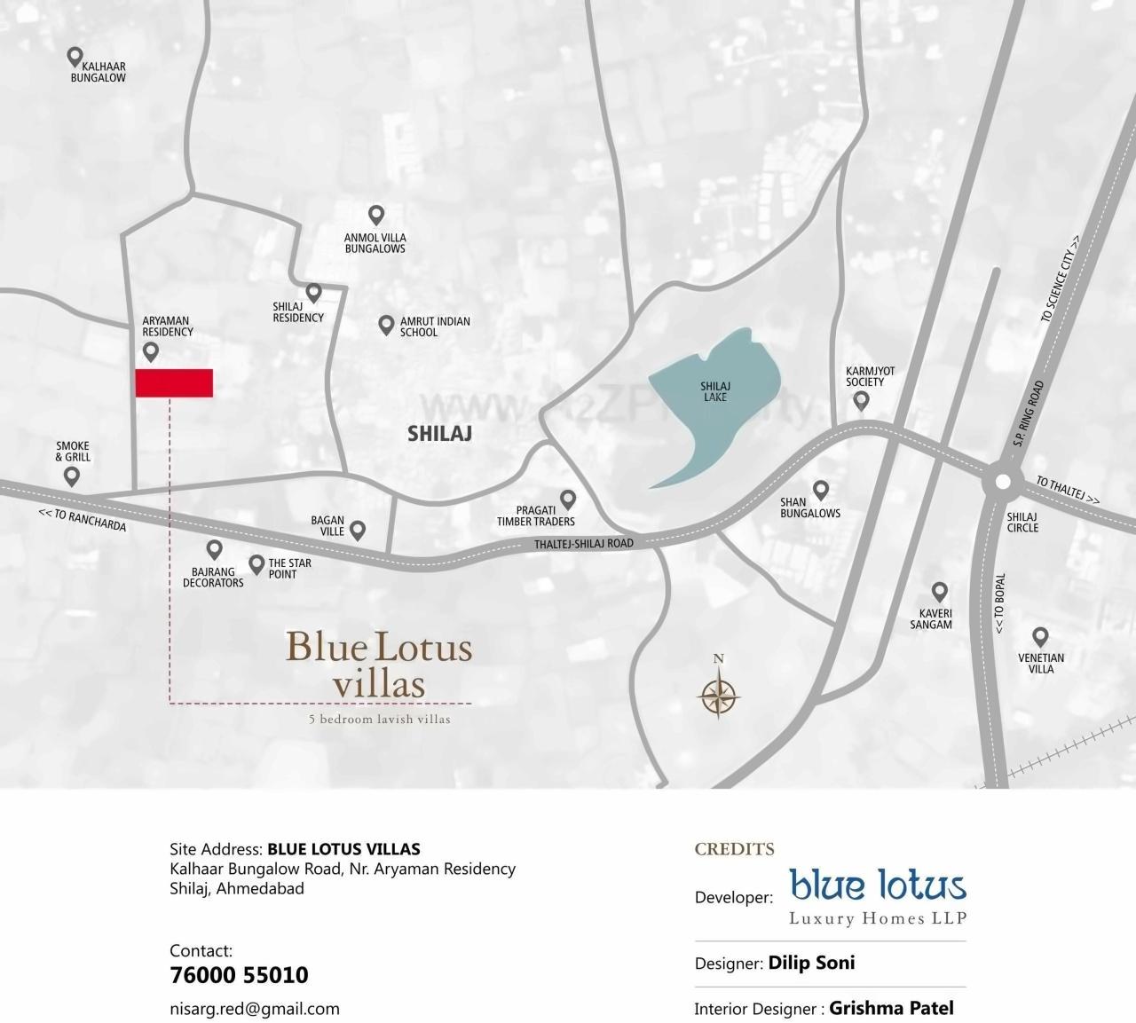  of real estate project Blue Lotus Villas located at Shilaj, Ahmedabad, Gujarat