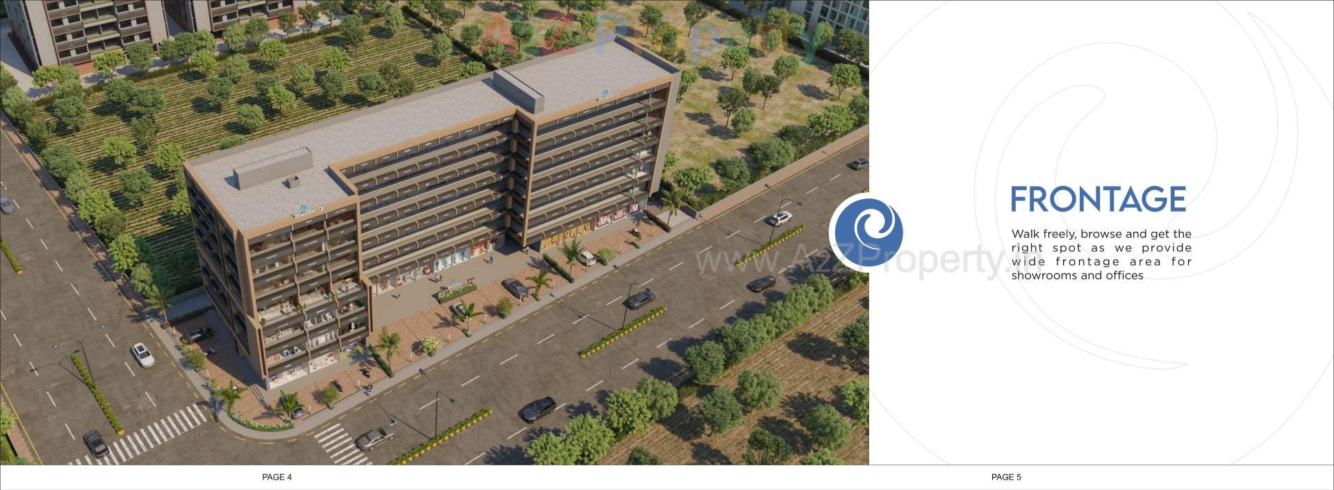 3D Elevation of real estate project Blueberry located at Nikol, Ahmedabad, Gujarat