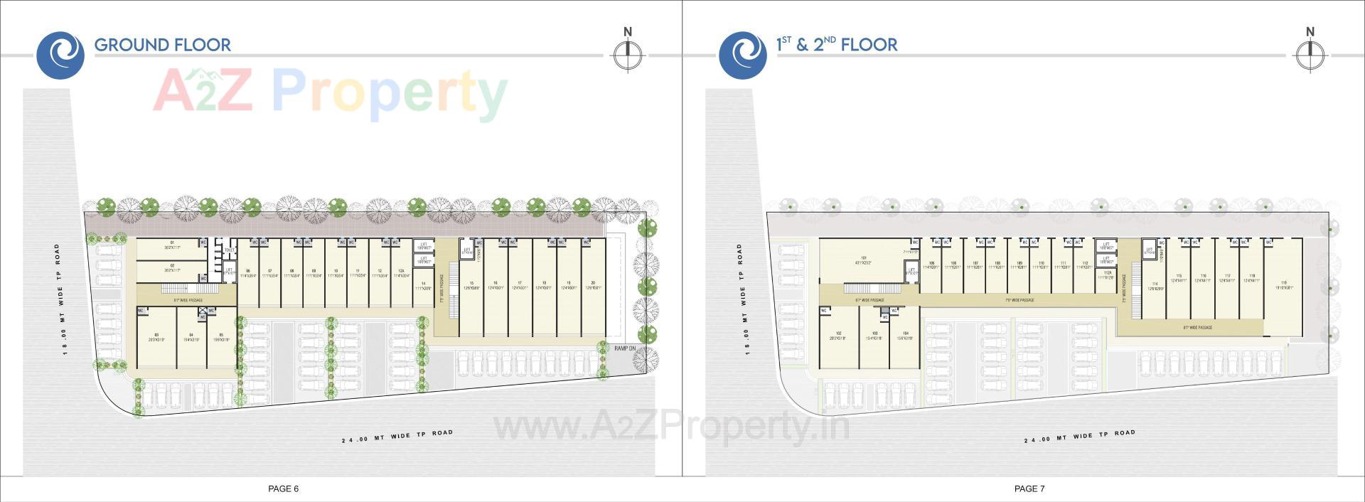 Layout of real estate project Blueberry located at Nikol, Ahmedabad, Gujarat