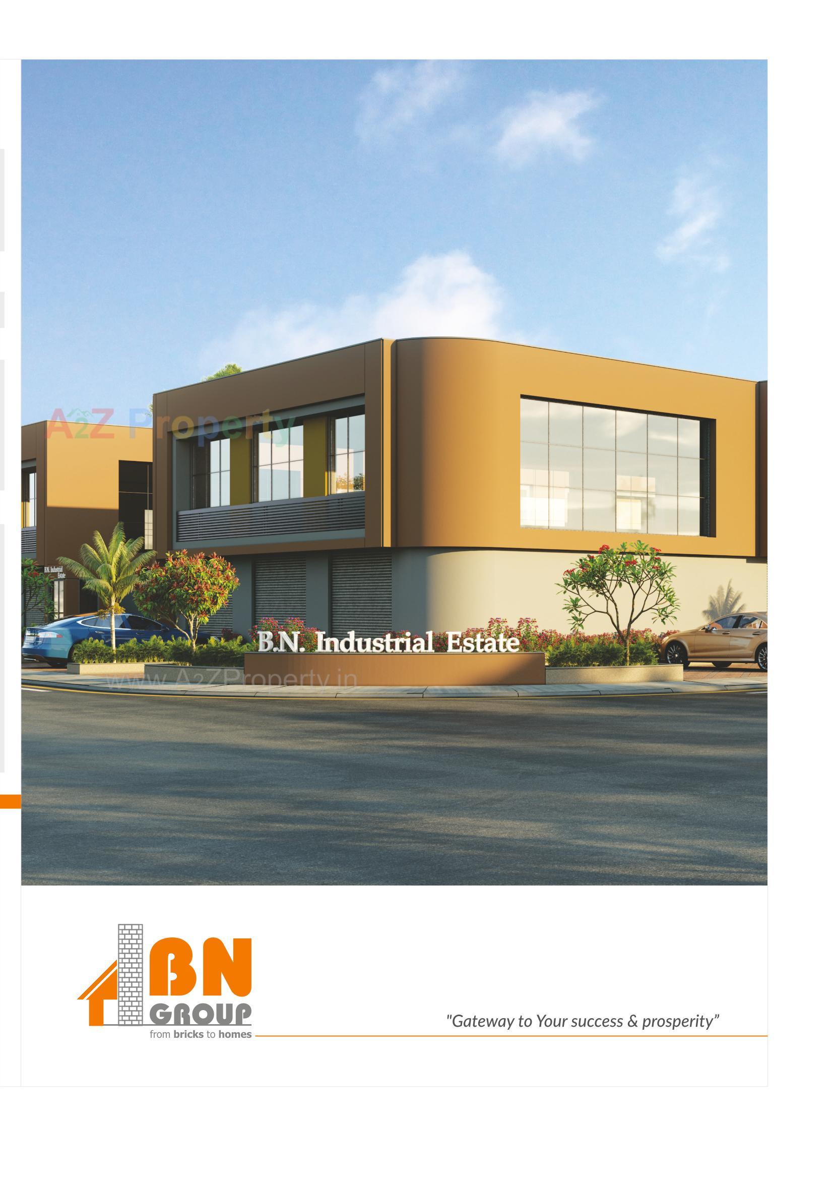 3D Elevation of real estate project Bn Industrial Estate located at Nikol, Ahmedabad, Gujarat