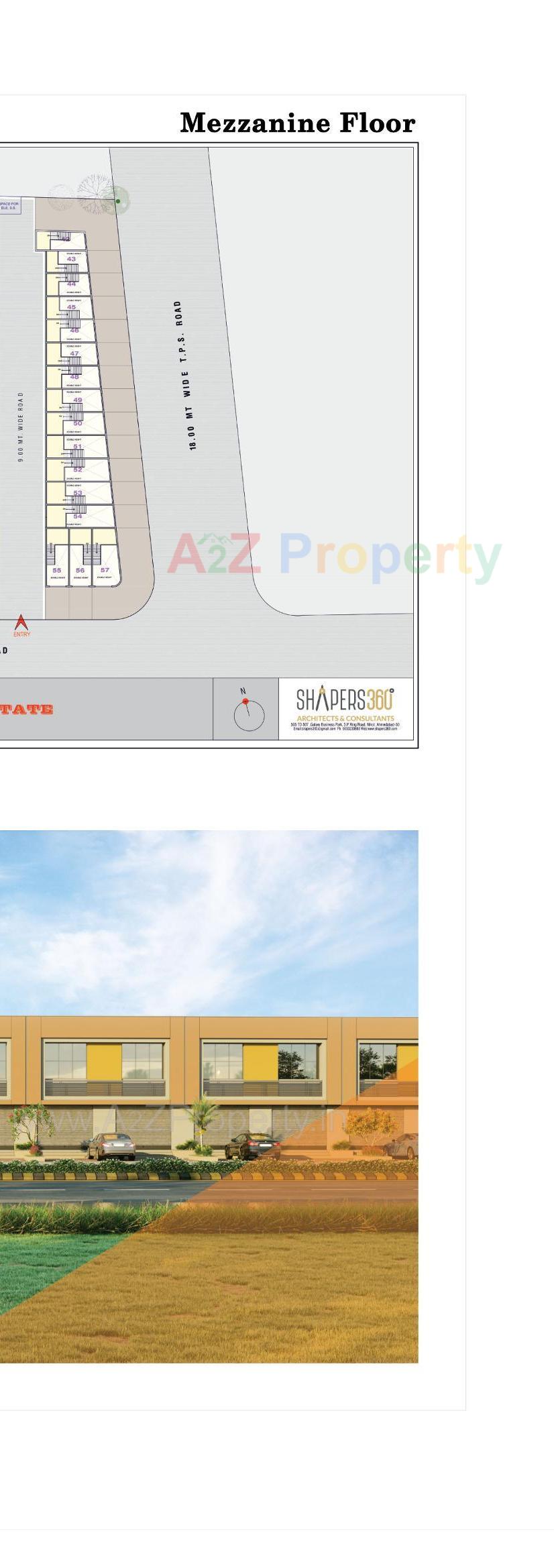 Layout of real estate project Bn Industrial Estate located at Nikol, Ahmedabad, Gujarat