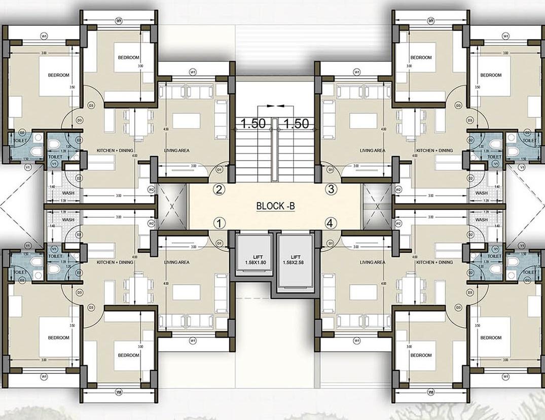 195607_const of real estate project Bopal Fp 250 Lig located at Bopal, Ahmedabad, Gujarat