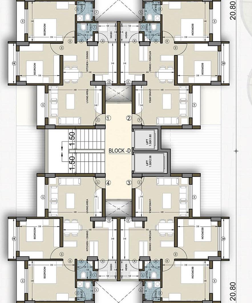 195612_const of real estate project Bopal Fp 250 Lig located at Bopal, Ahmedabad, Gujarat