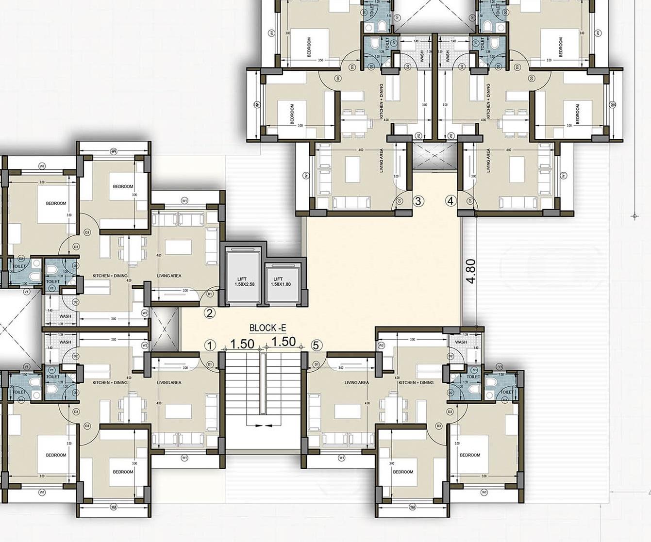 195615_const of real estate project Bopal Fp 250 Lig located at Bopal, Ahmedabad, Gujarat