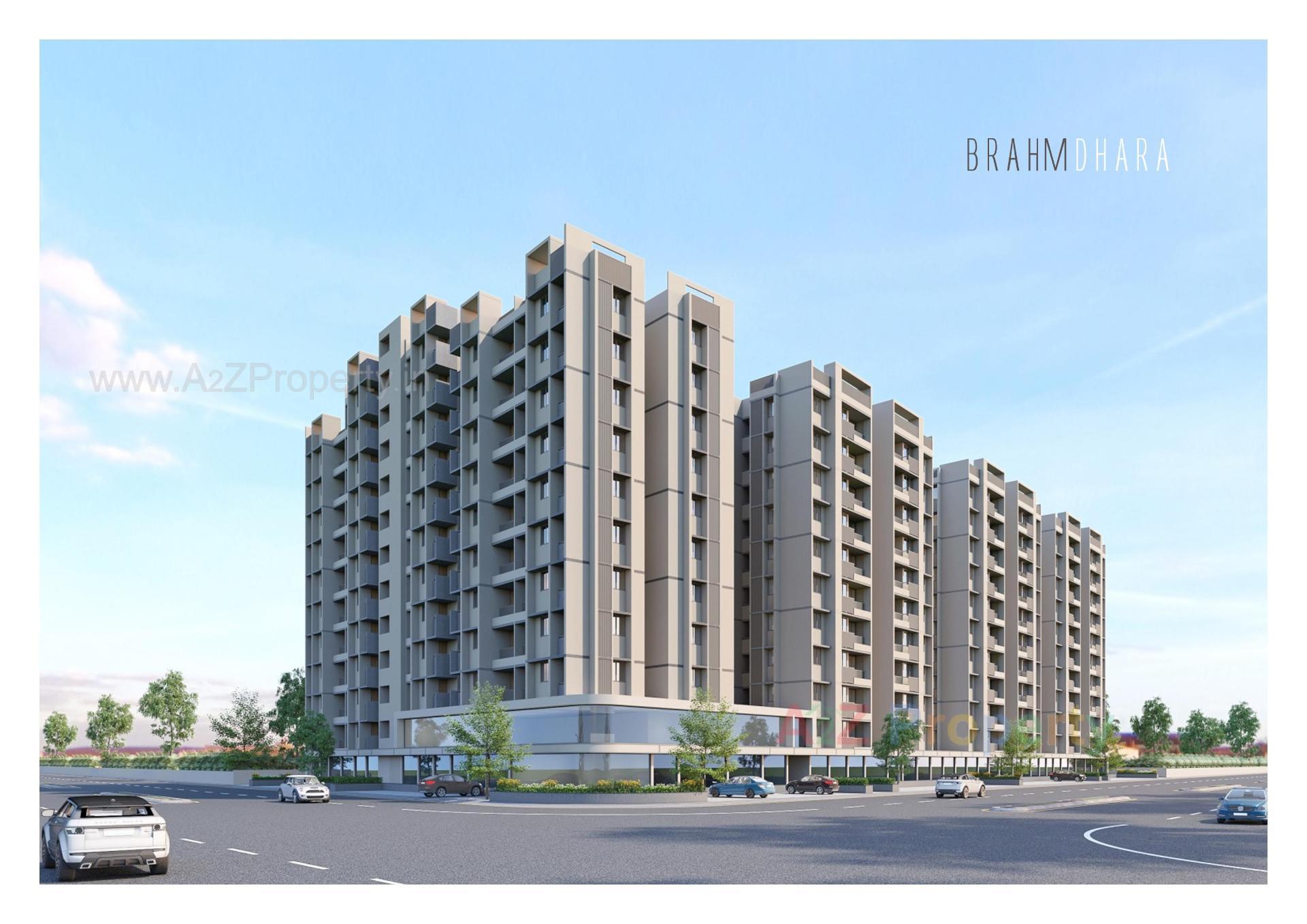 3D Elevation of real estate project Brahmdhara Residency located at Sanand, Ahmedabad, Gujarat