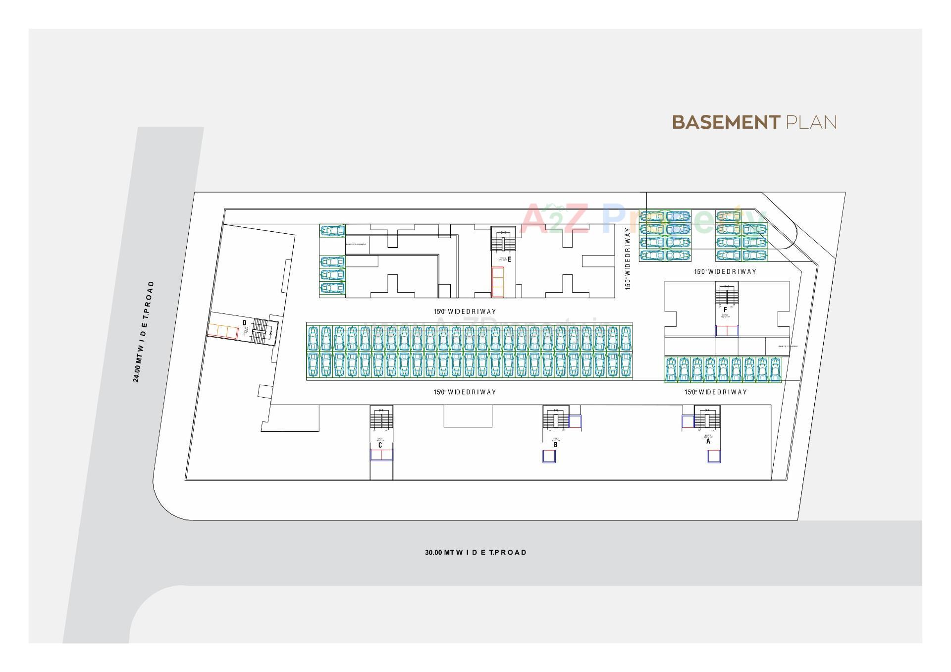 Layout of real estate project Brahmdhara Residency located at Sanand, Ahmedabad, Gujarat